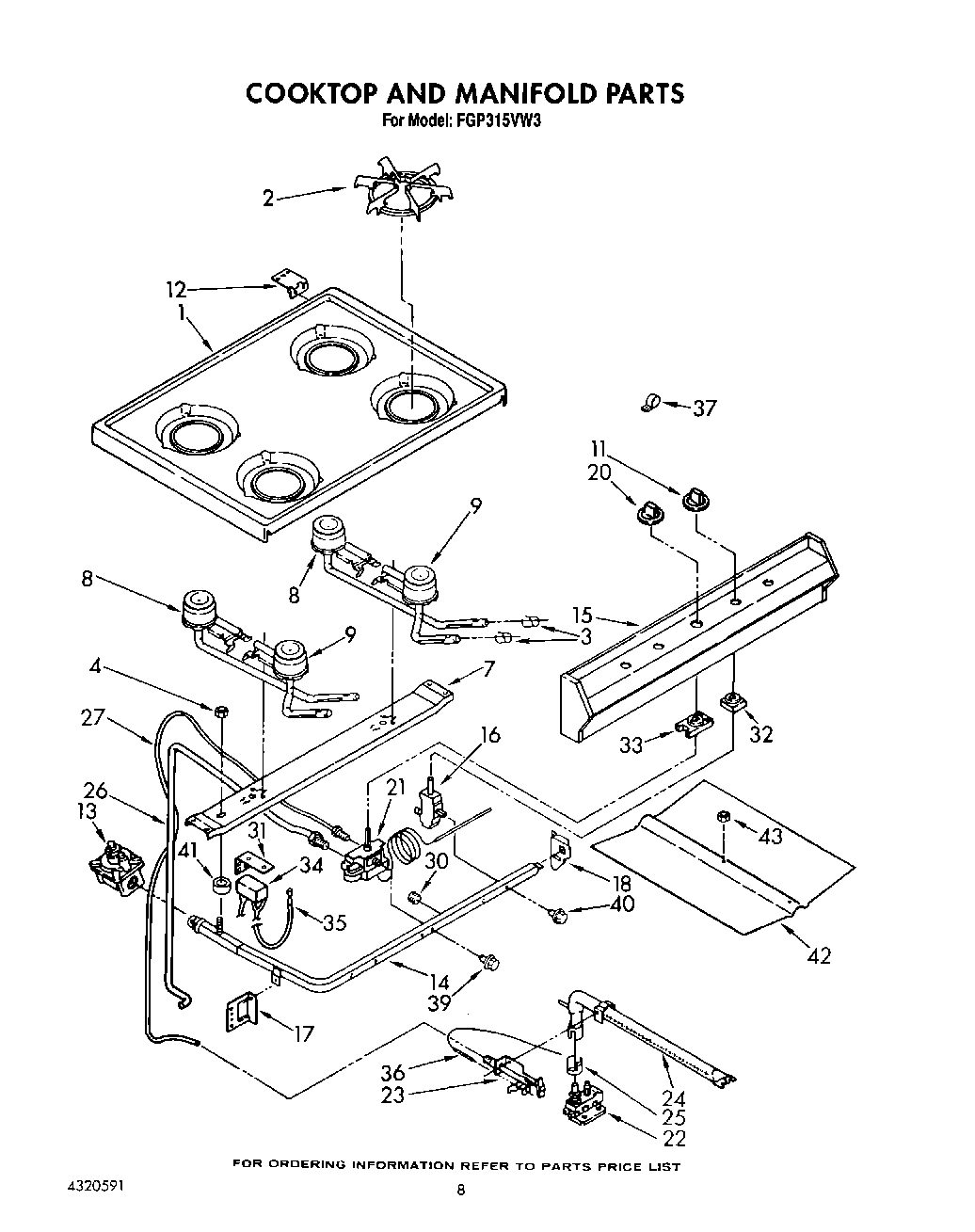 06 - COOKTOP AND MANIFOLD, LIT/OPTIONAL