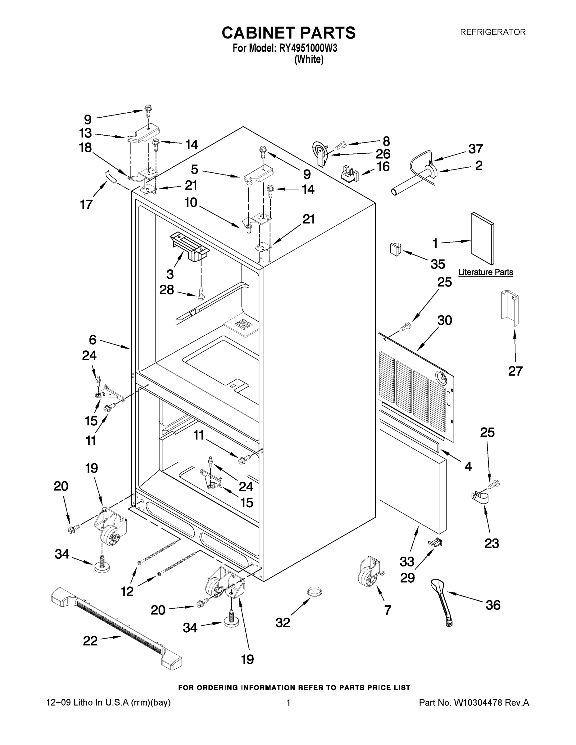 01 - CABINET PARTS