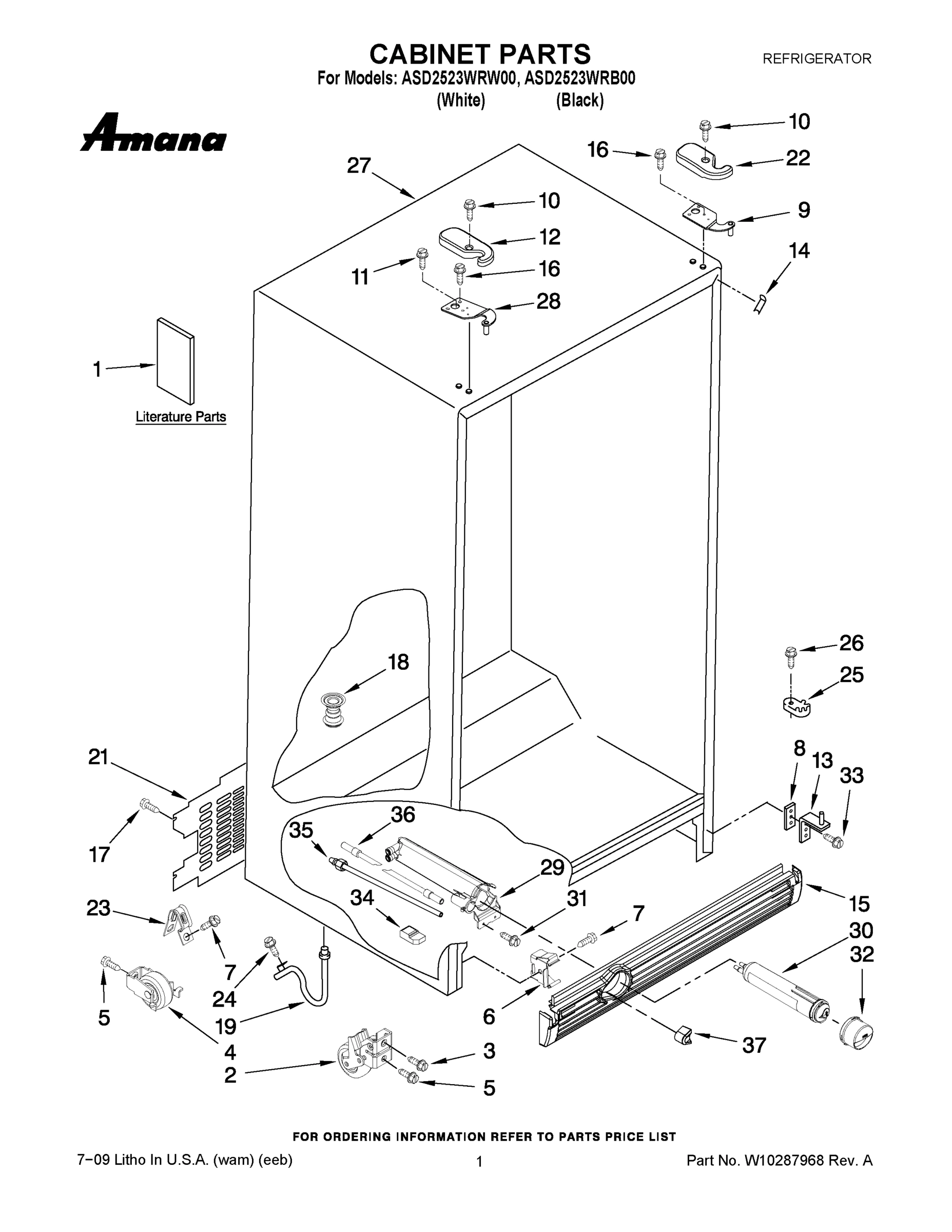 01 - CABINET PARTS