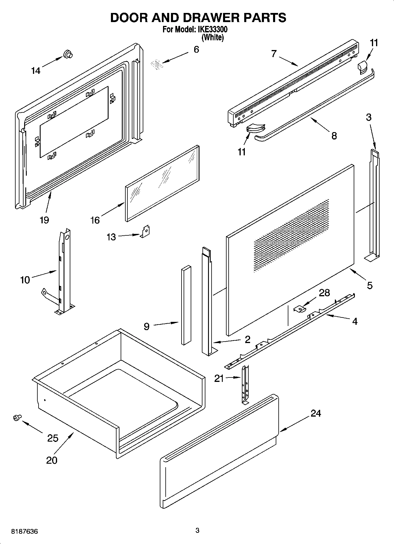 03 - DOOR AND DRAWER PARTS