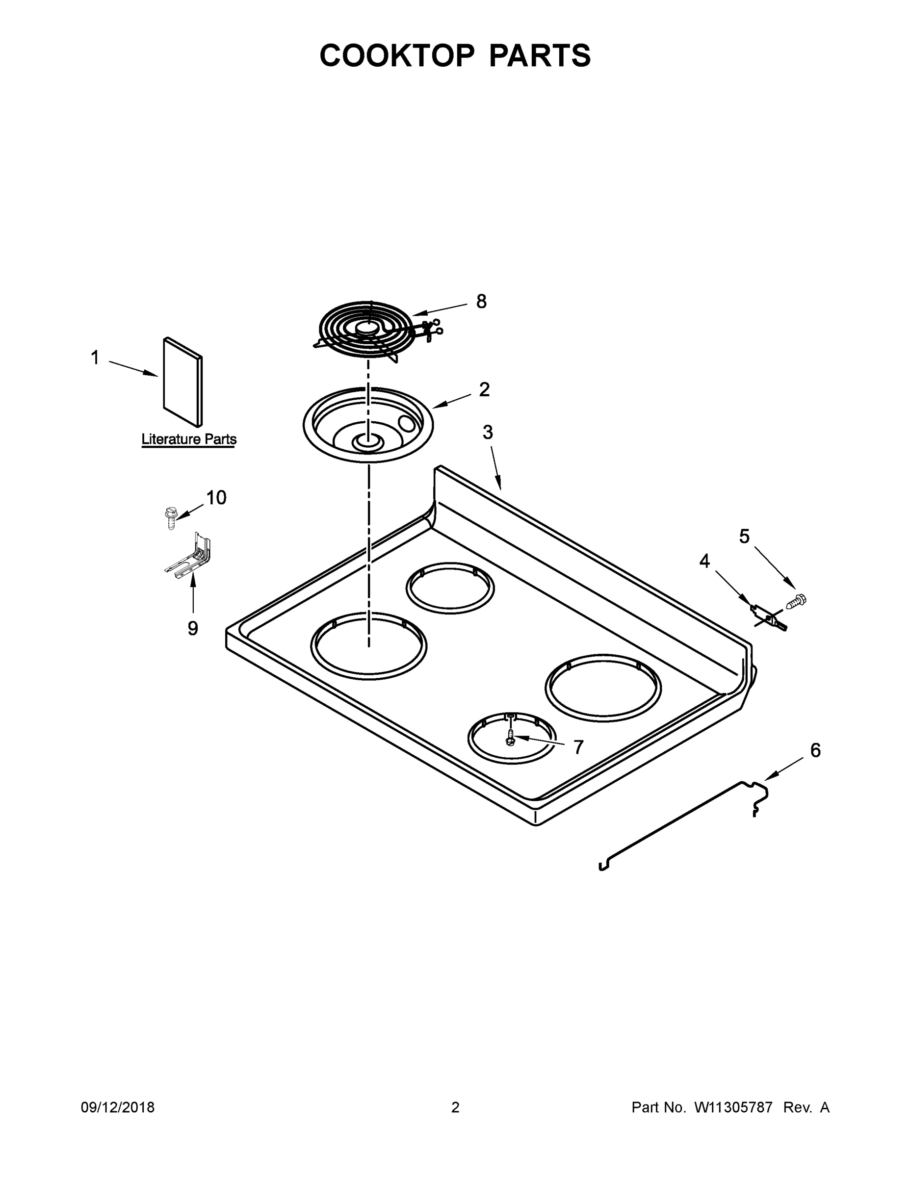 02 - COOKTOP PARTS