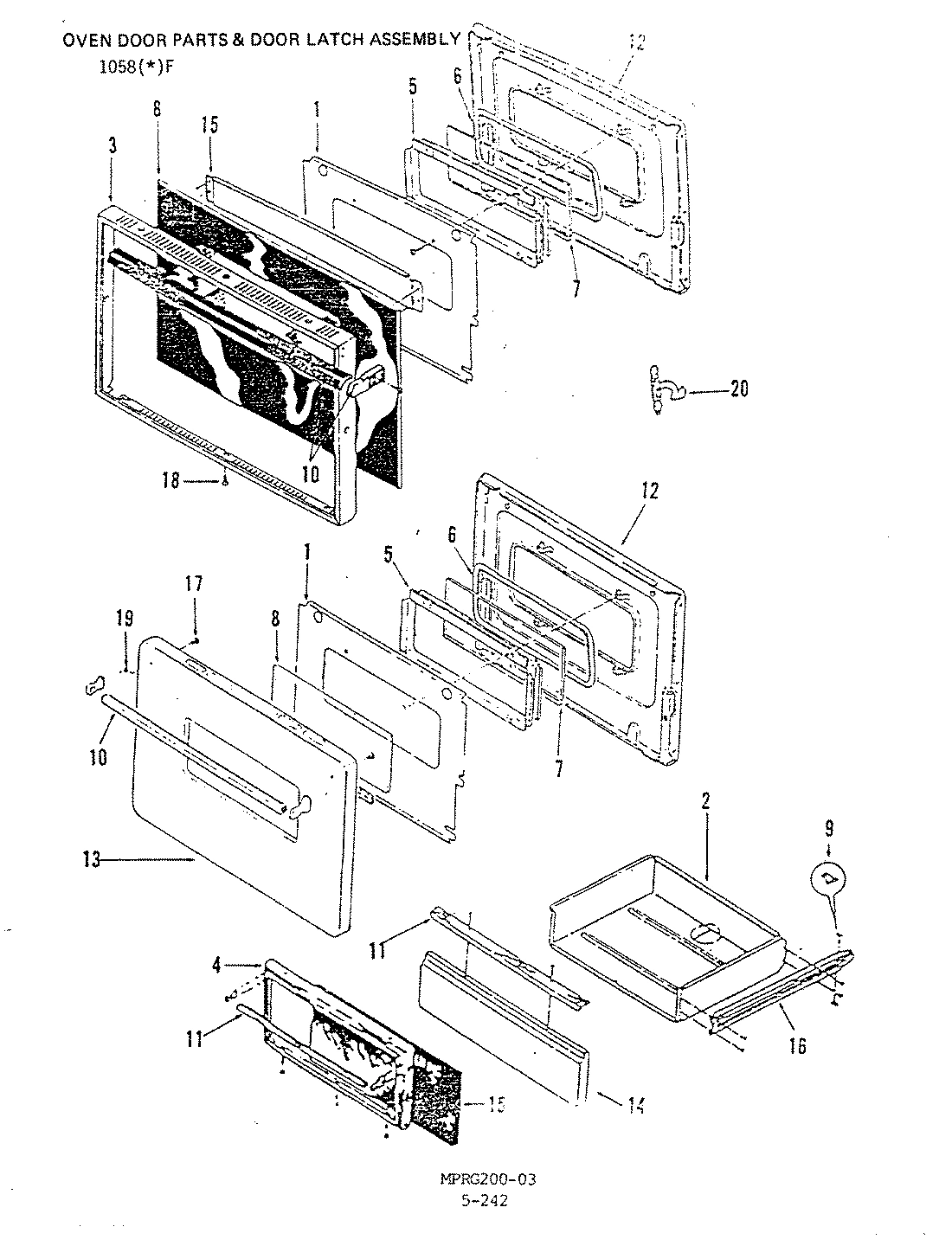 01 - DOOR & LATCH ASSY.