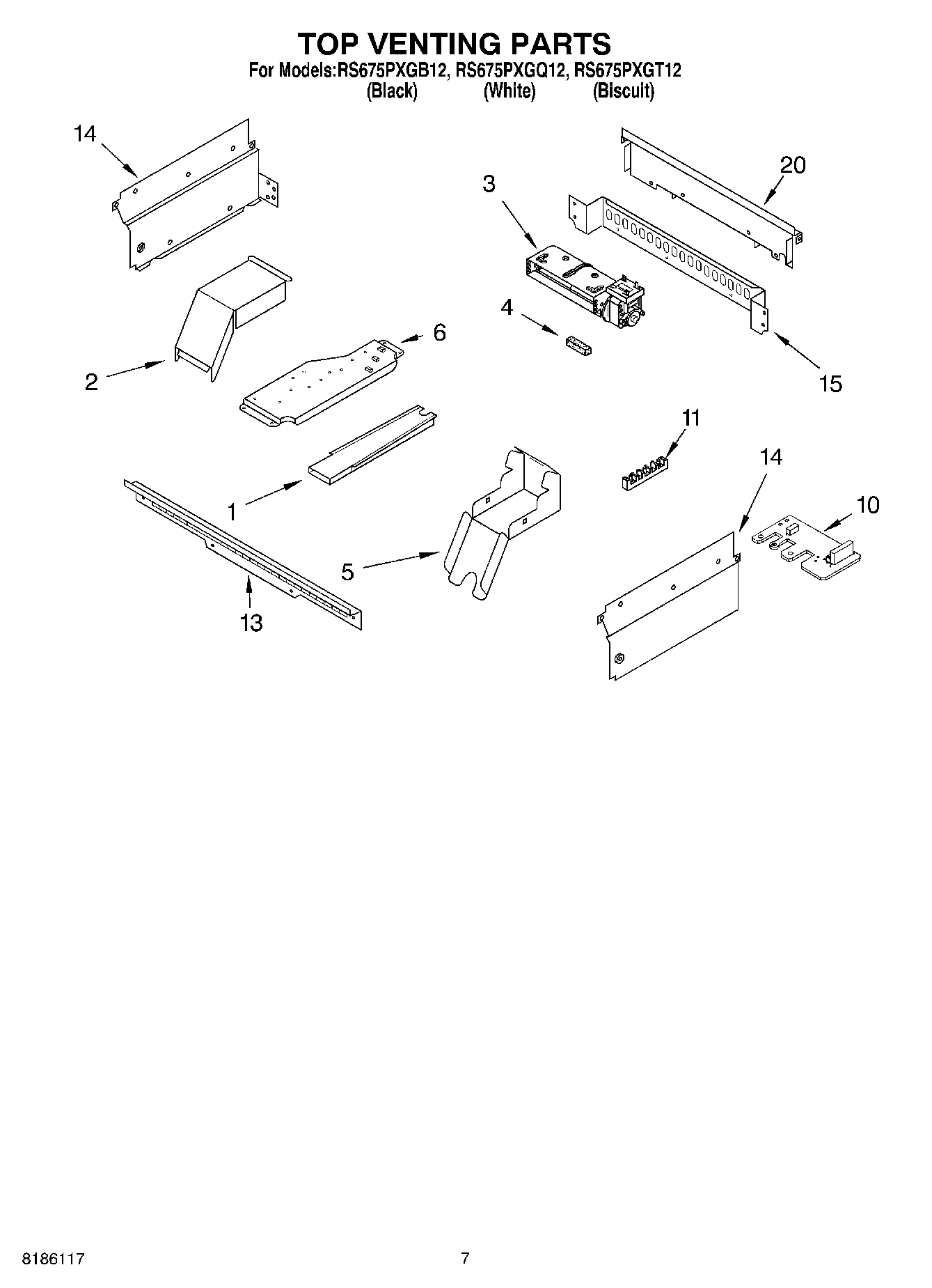 06 - TOP VENTING PARTS, OPTIONAL PARTS
