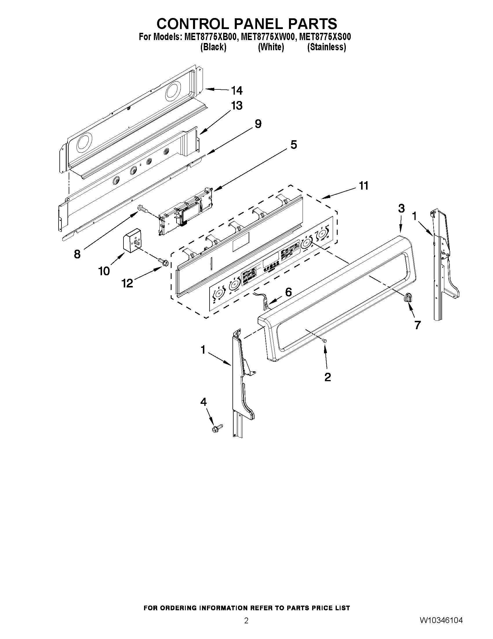 02 - CONTROL PANEL PARTS