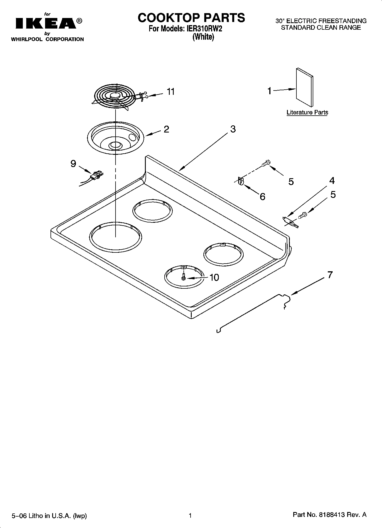 01 - COOKTOP PARTS