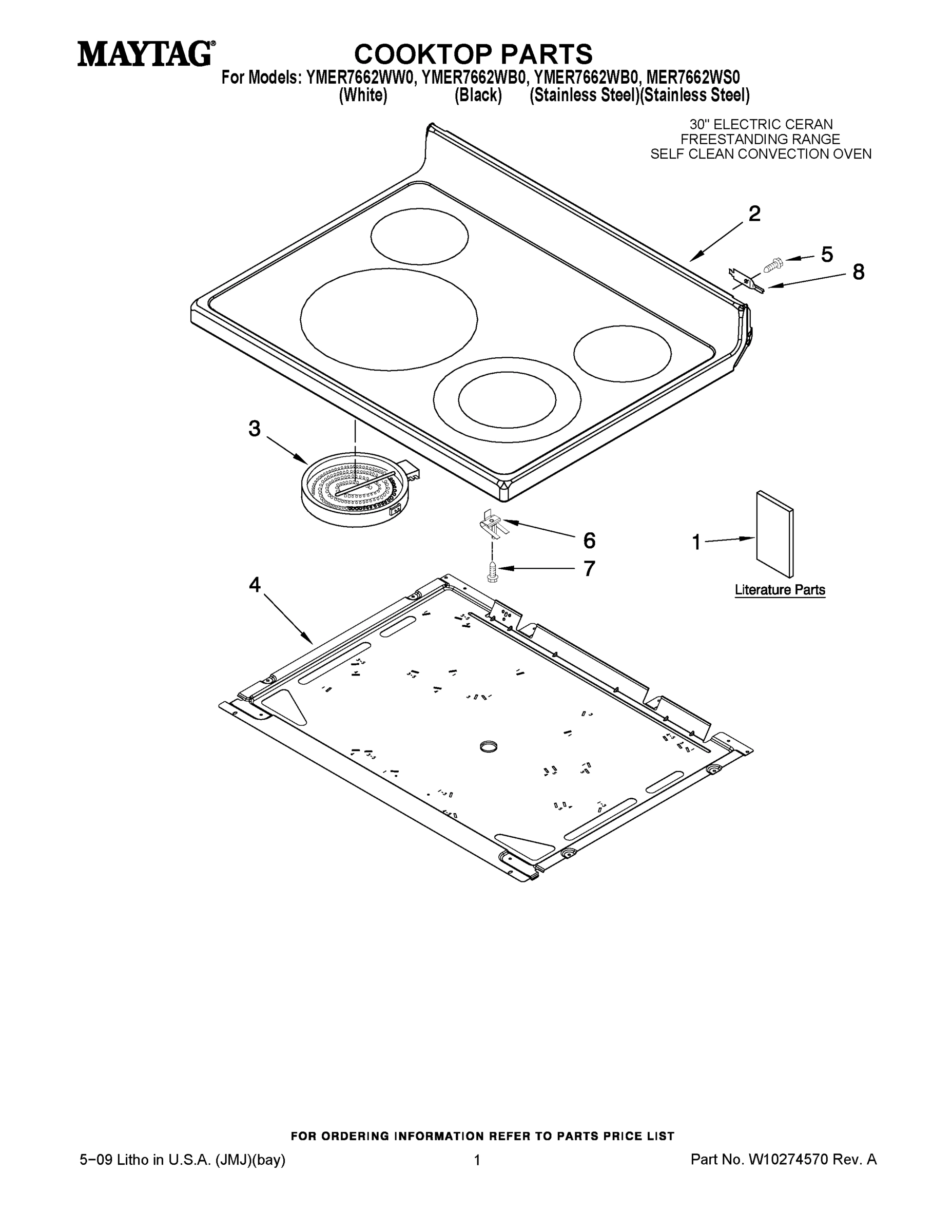01 - COOKTOP PARTS