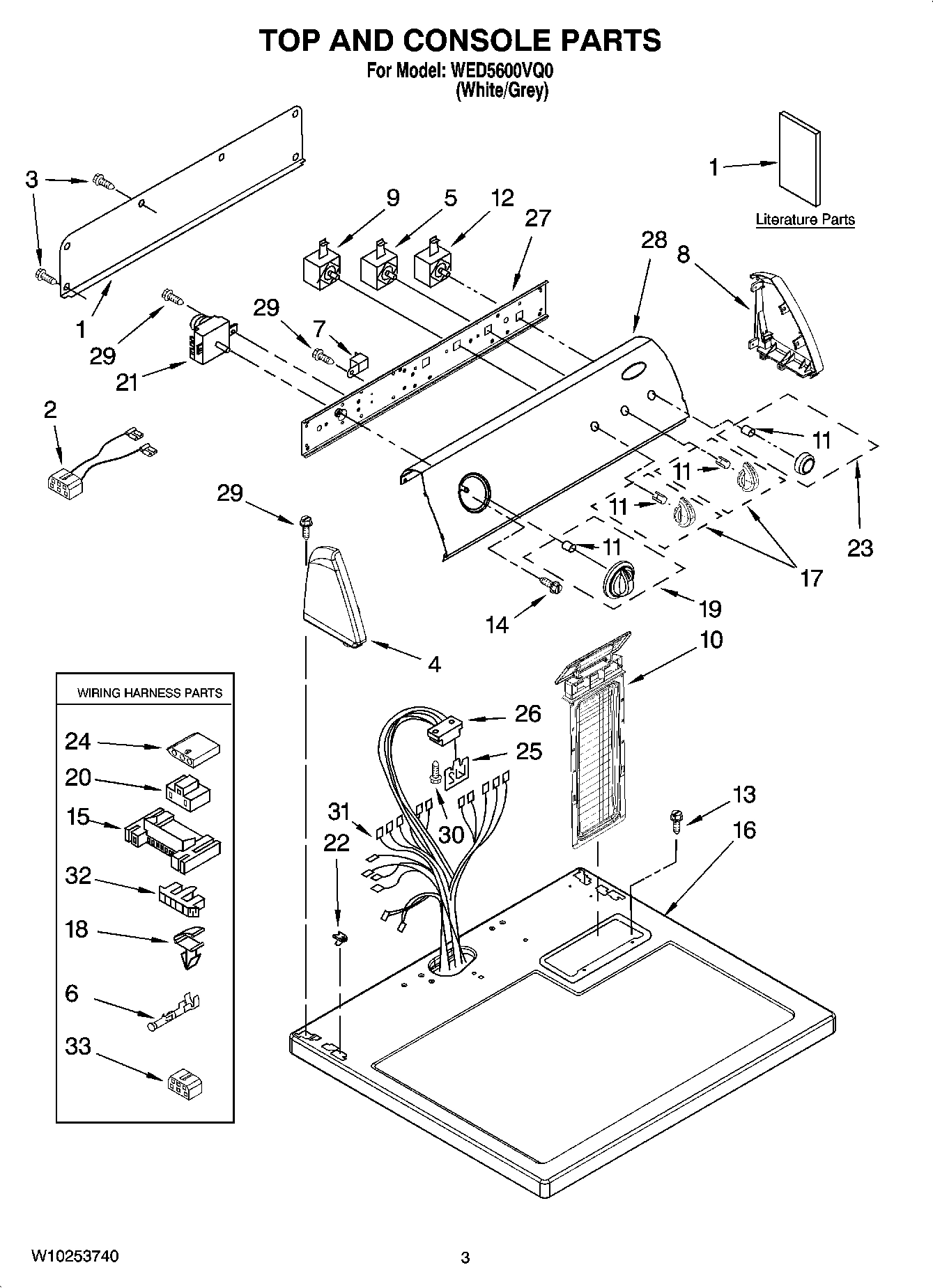02 - TOP AND CONSOLE PARTS