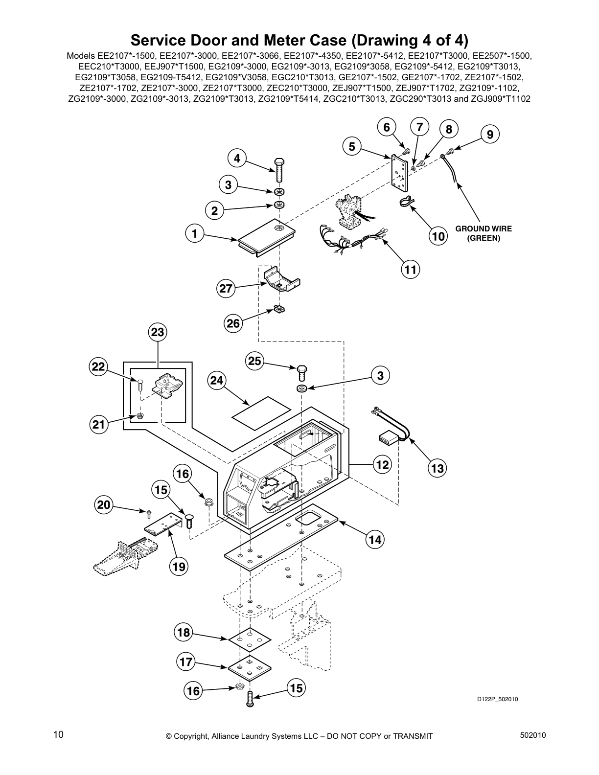 Service Door and Meter Case (Drawing 4 of 4)