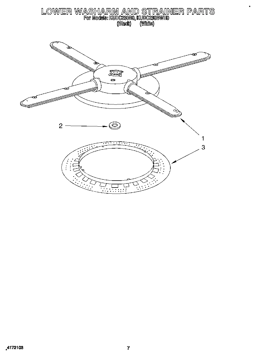 05 - LOWER WASHARM AND STRAINER