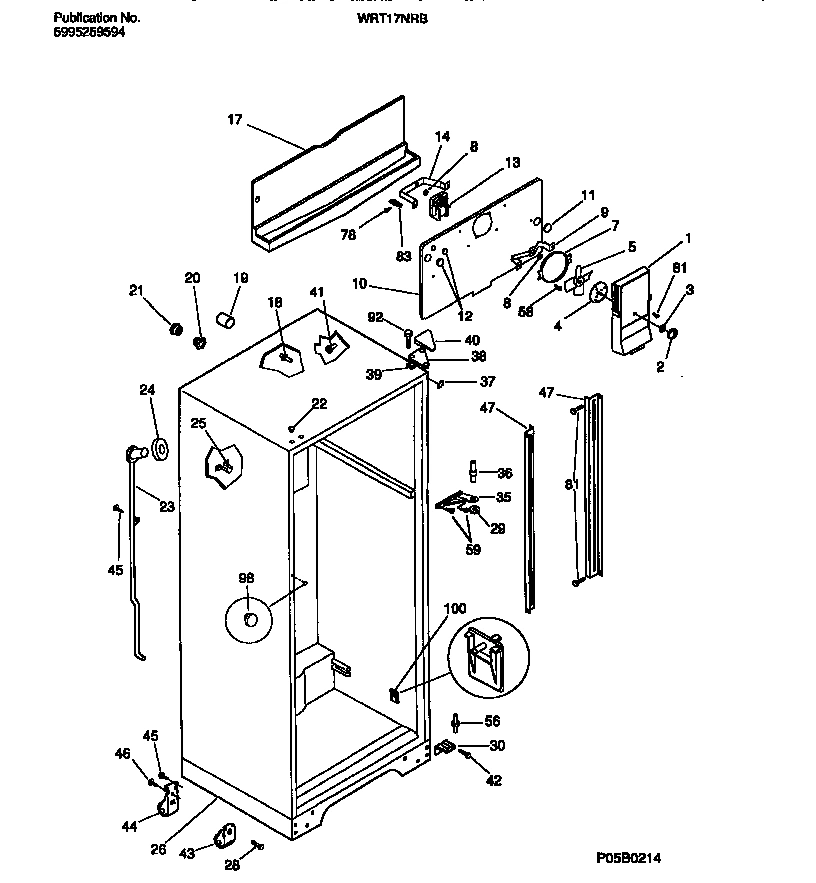 03 - CABINET W/FAN ASSEMBLY