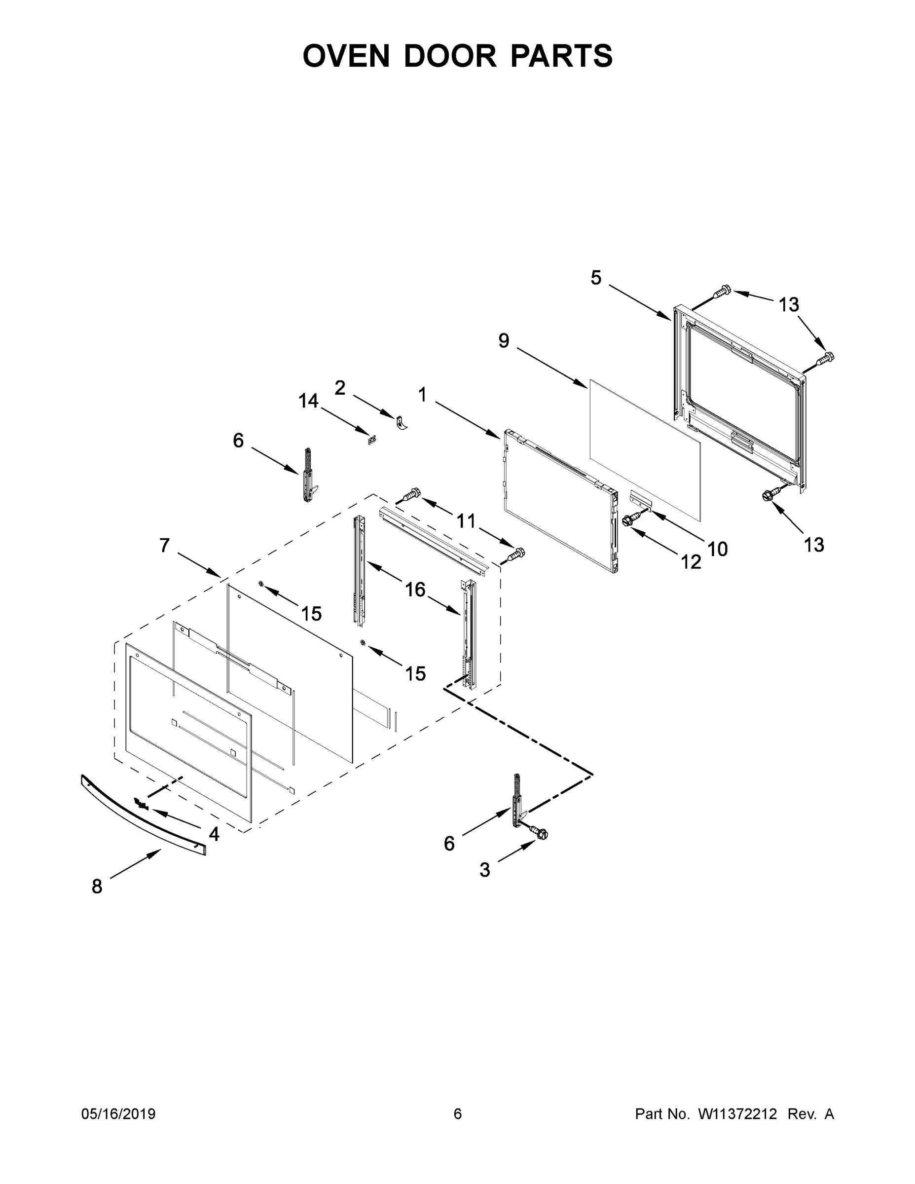 04 - OVEN DOOR PARTS