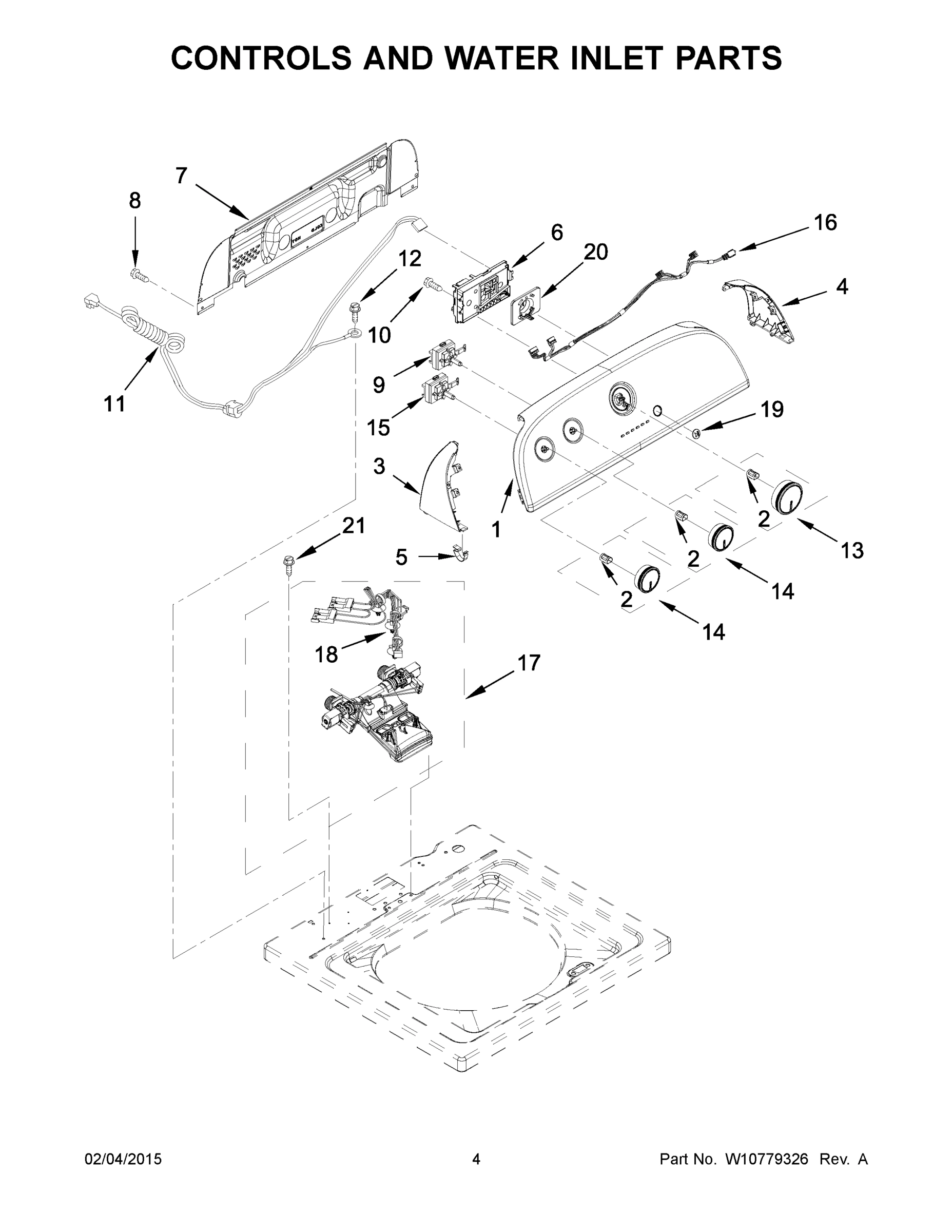 03 - CONTROLS AND WATER INLET PARTS