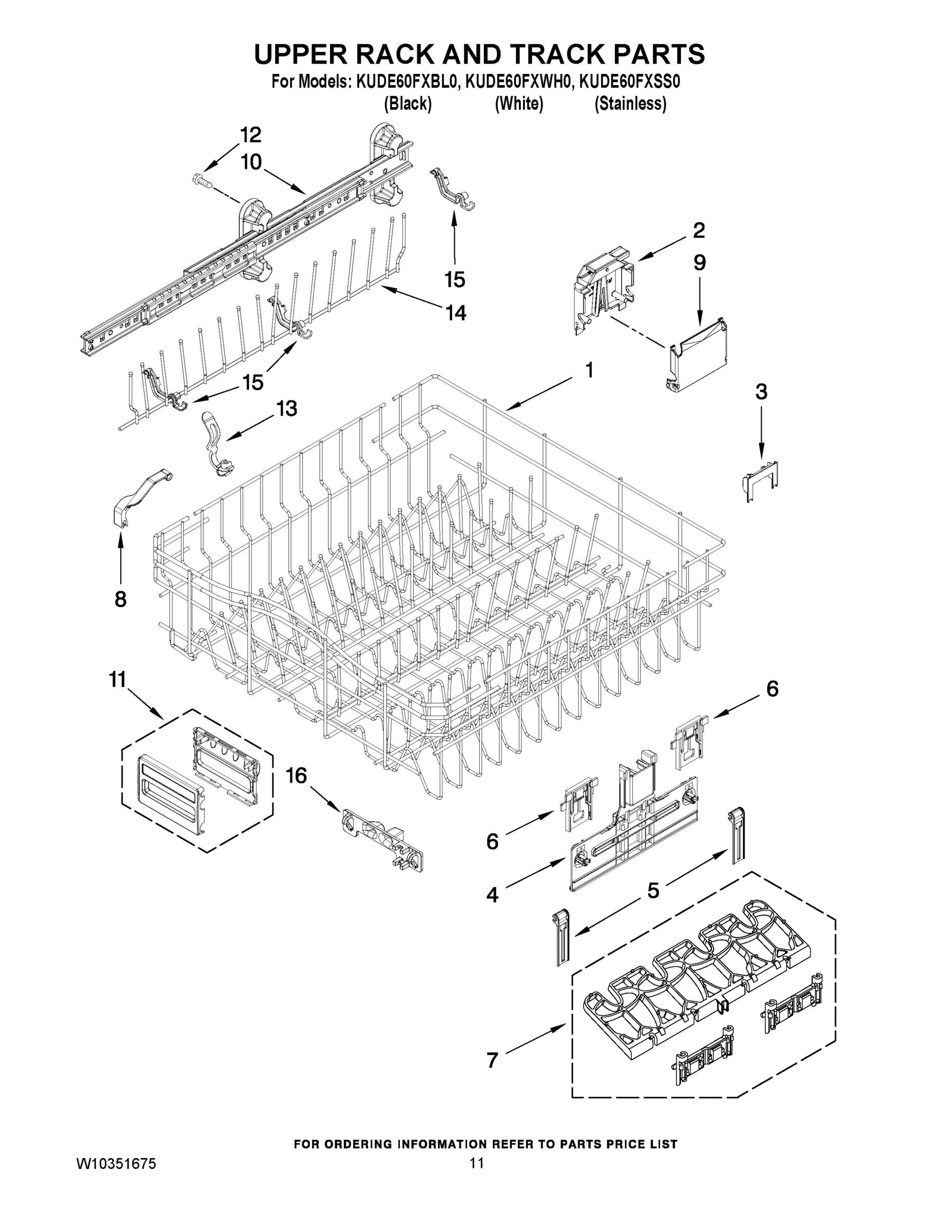 09 - UPPER RACK AND TRACK PARTS