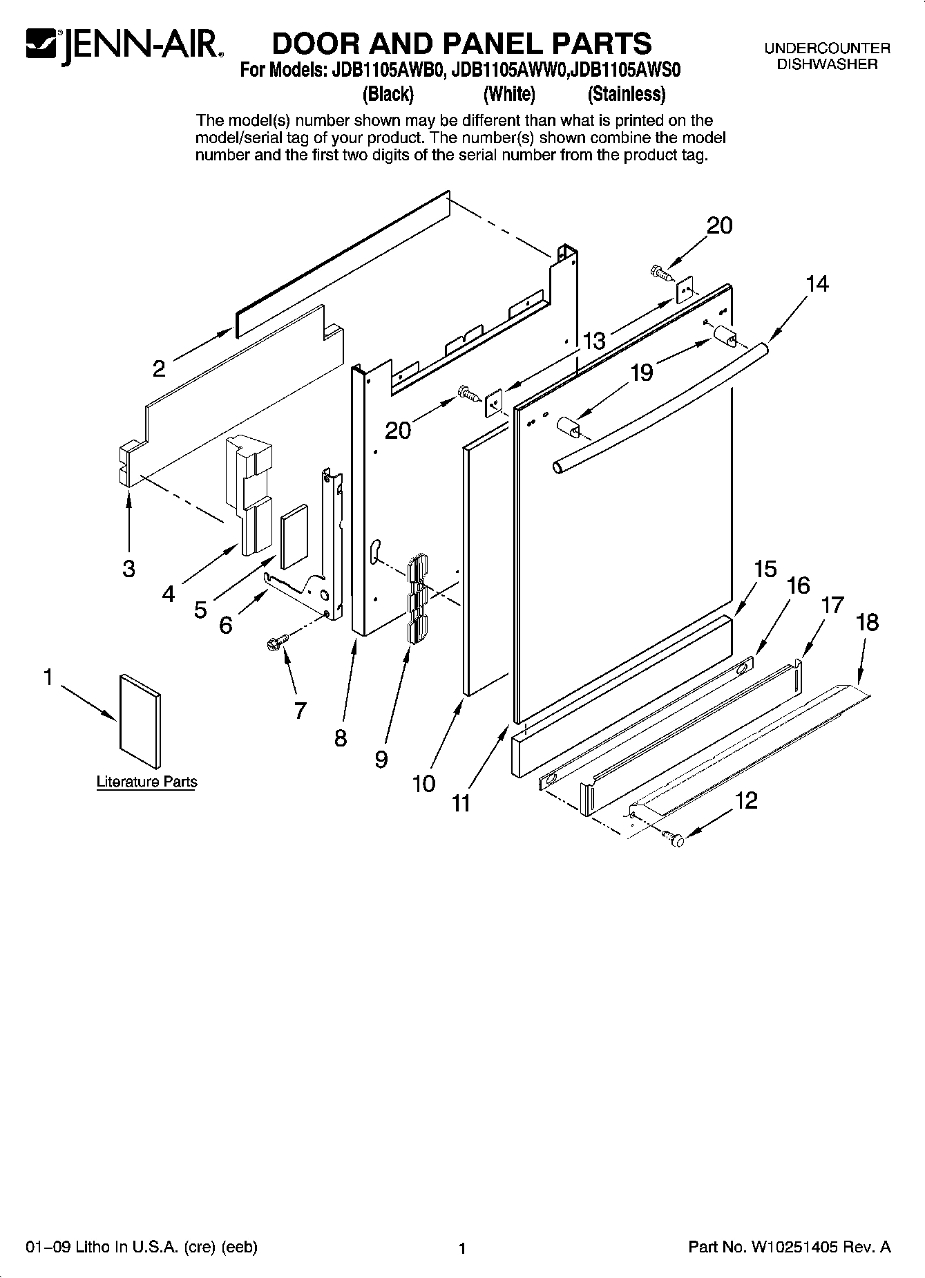 01 - DOOR AND PANEL PARTS