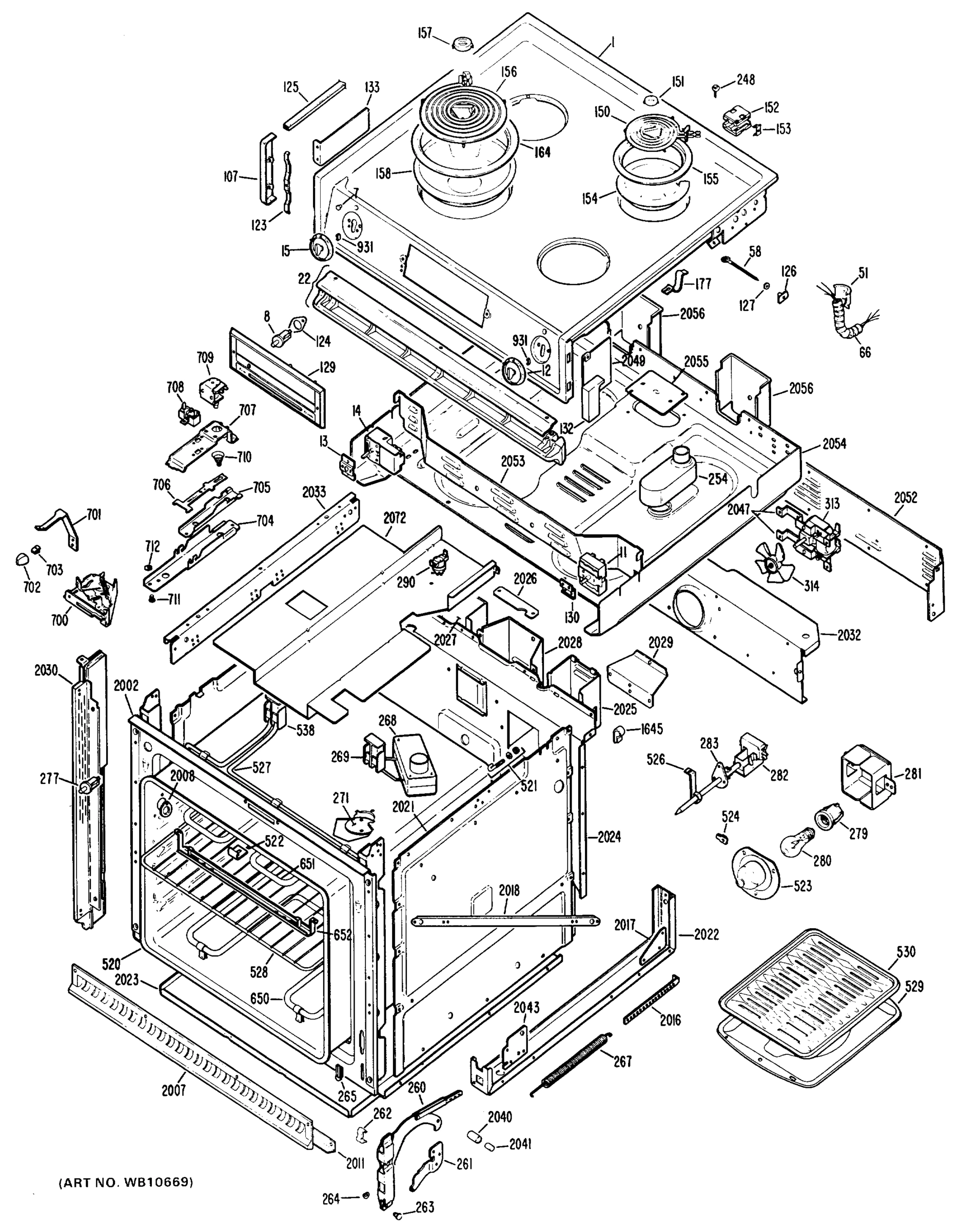 COOKTOP & CASE PARTS