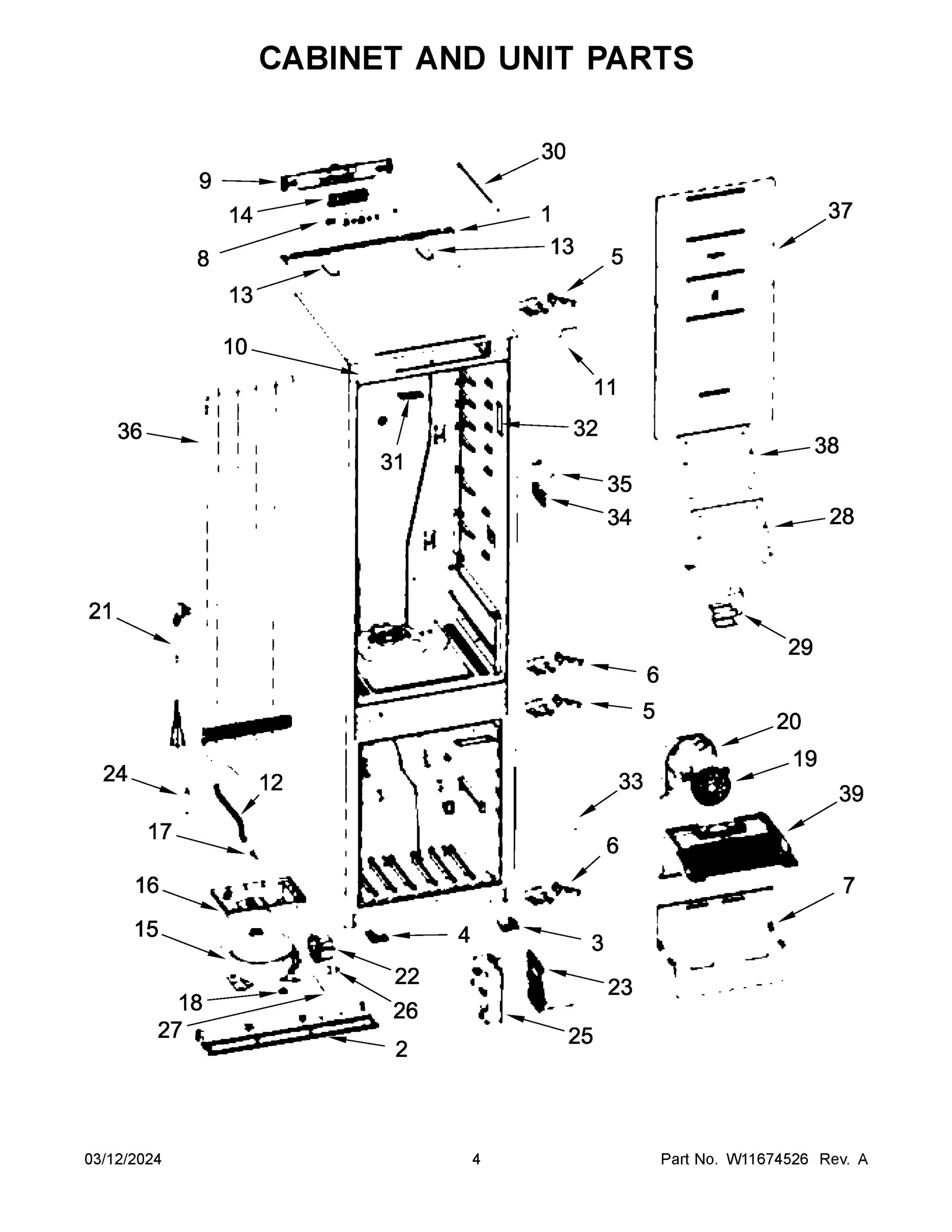 03 - CABINET AND UNIT PARTS