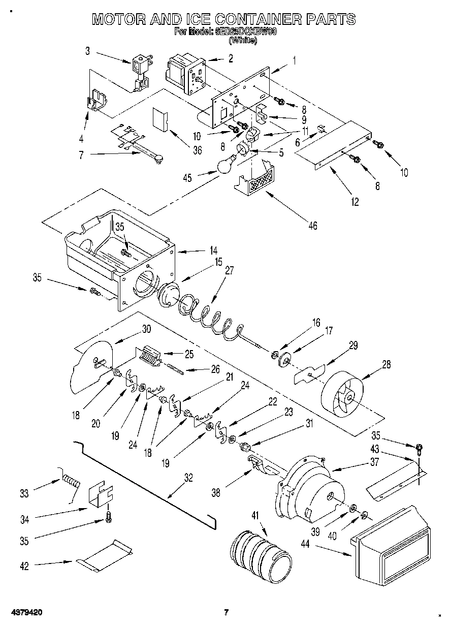 05 - MOTOR AND ICE CONTAINER