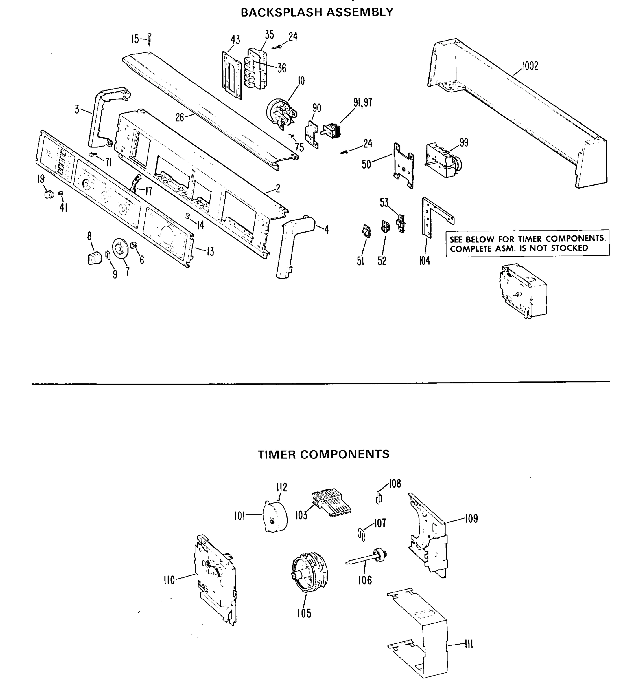 BACKSPLASH ASSEMBLY