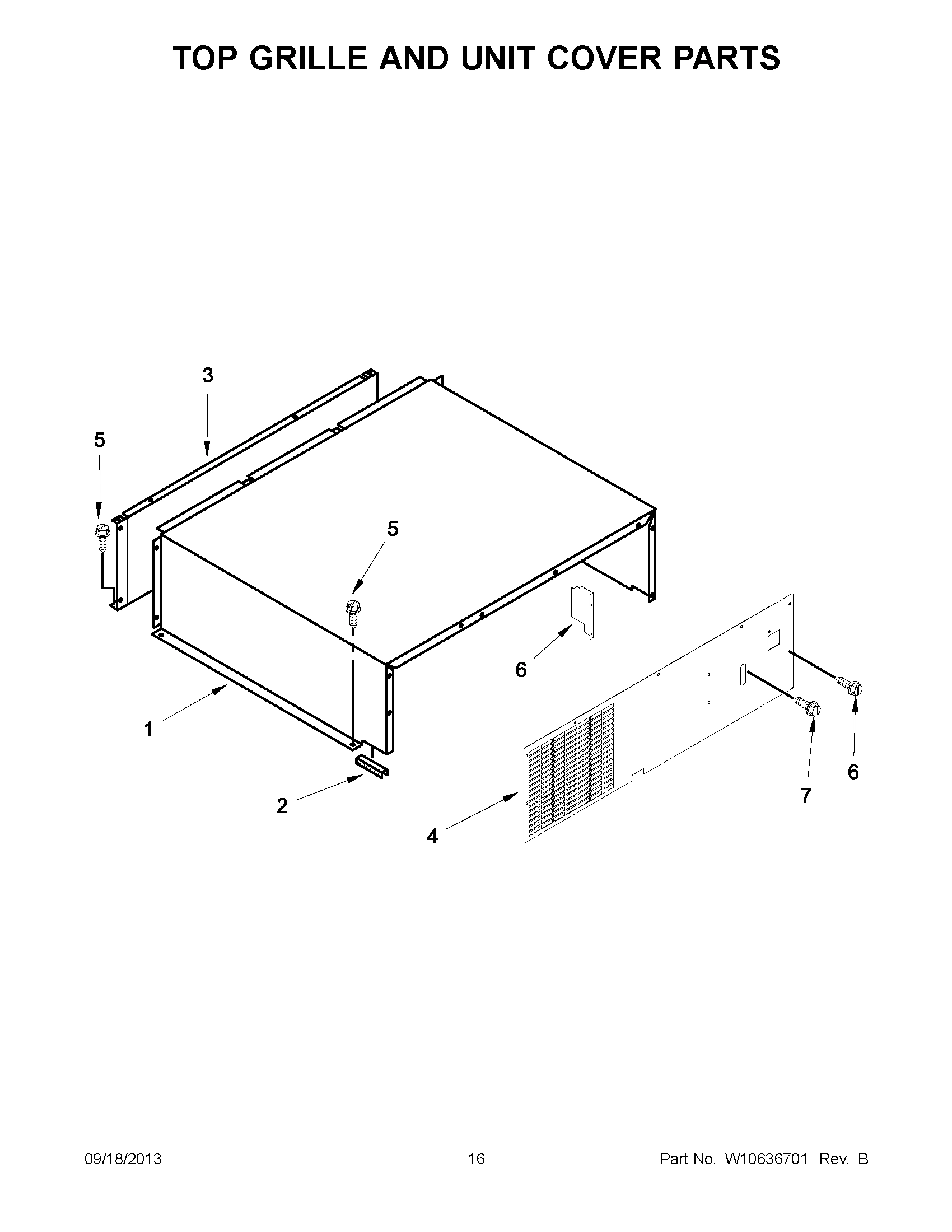 09 - TOP GRILLE AND UNIT COVER PARTS