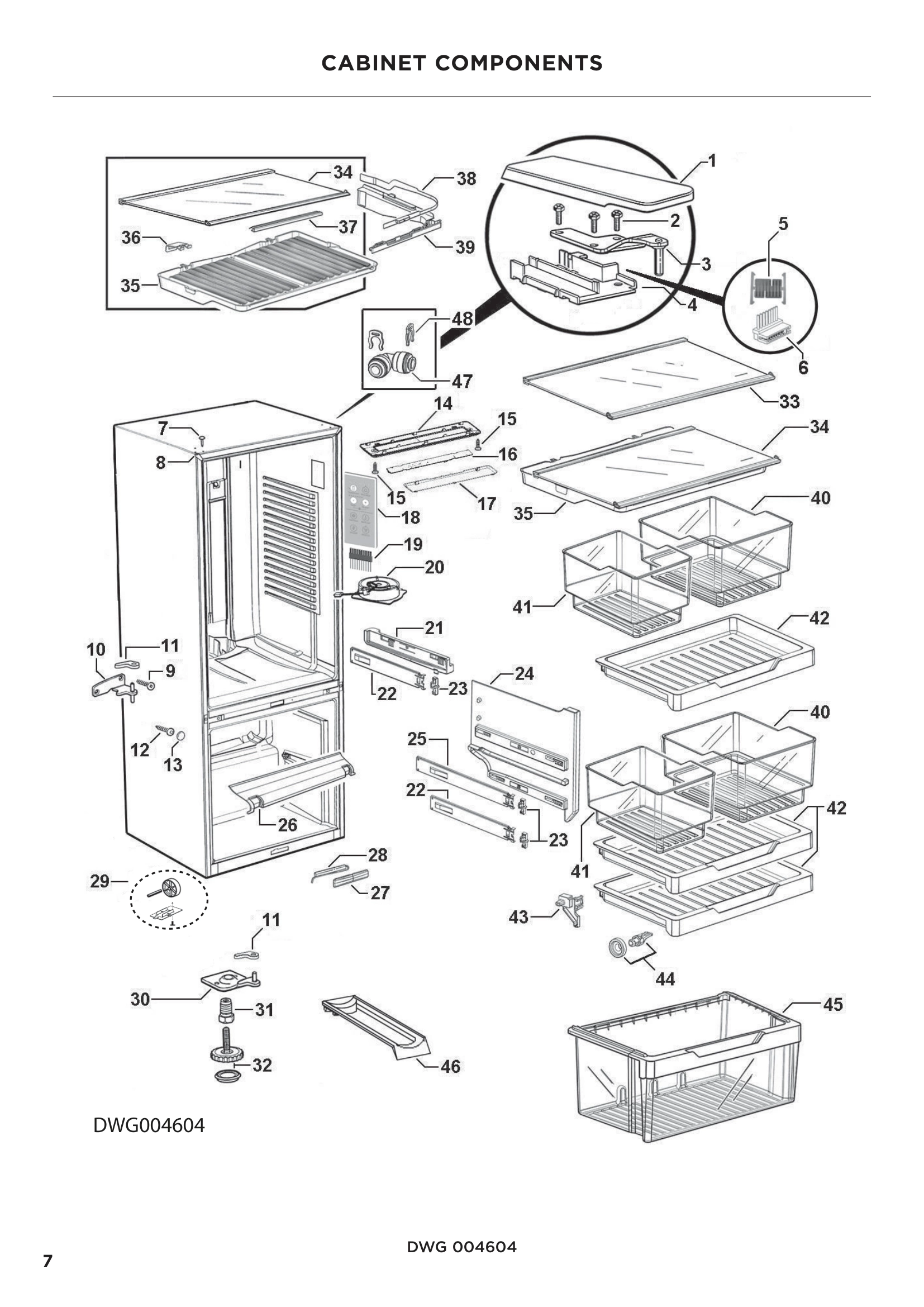 CABINET COMPONENTS