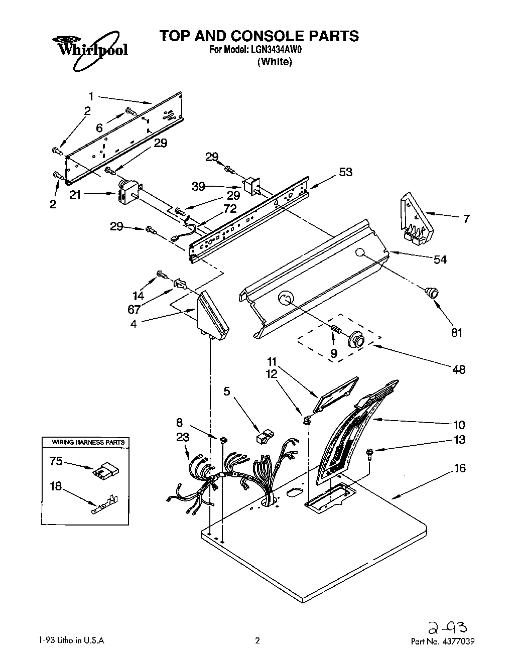 01 - TOP AND CONSOLE, LIT/OPTIONAL