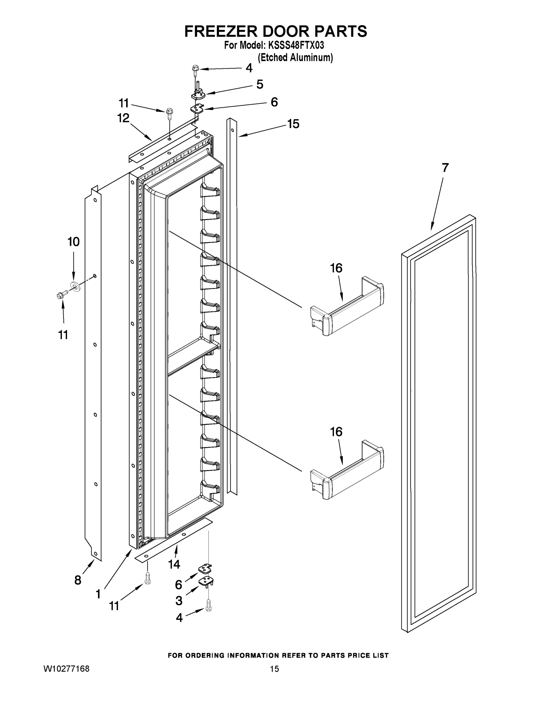 10 - FREEZER DOOR PARTS