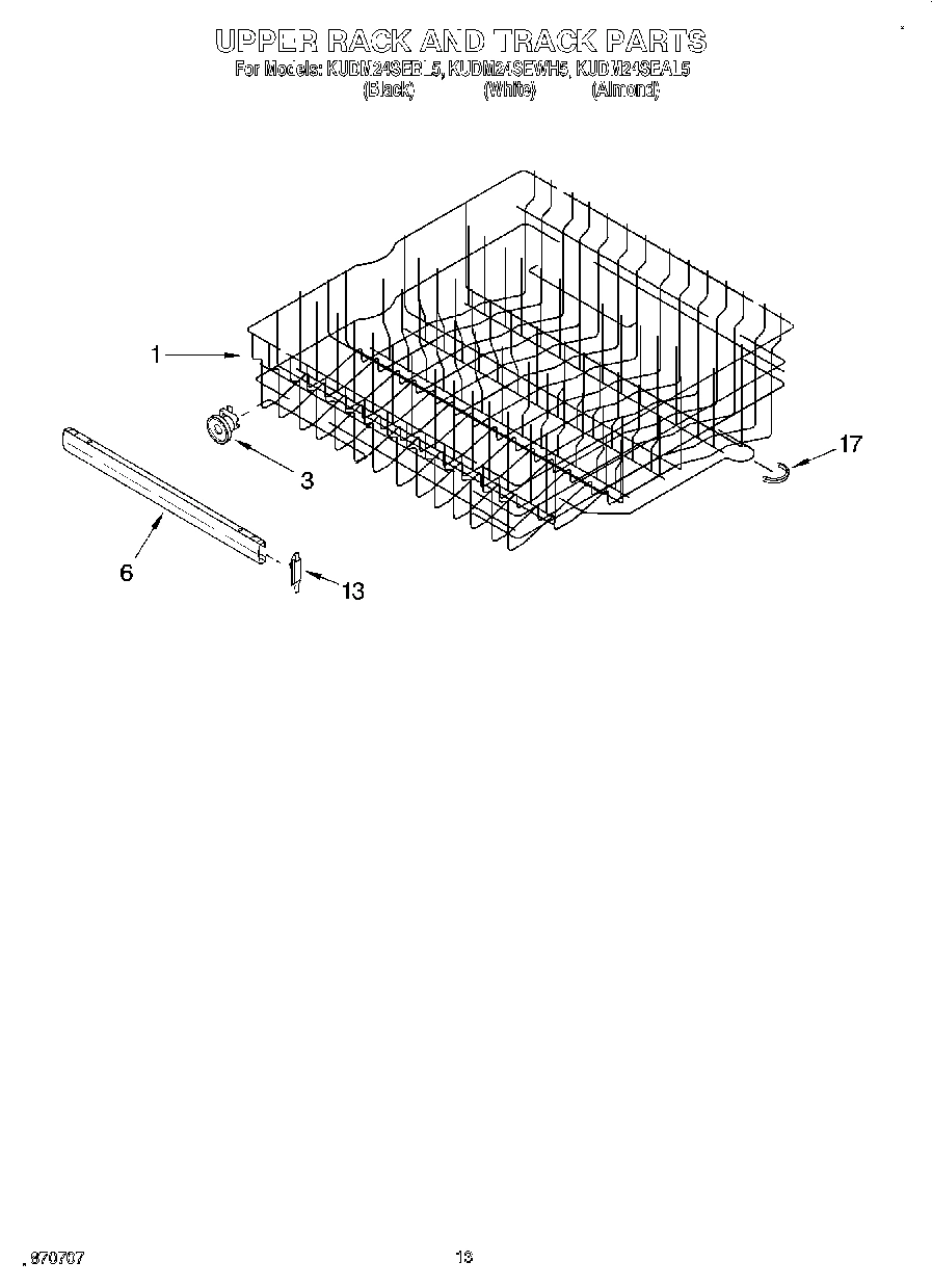 10 - UPPER RACK AND TRACK