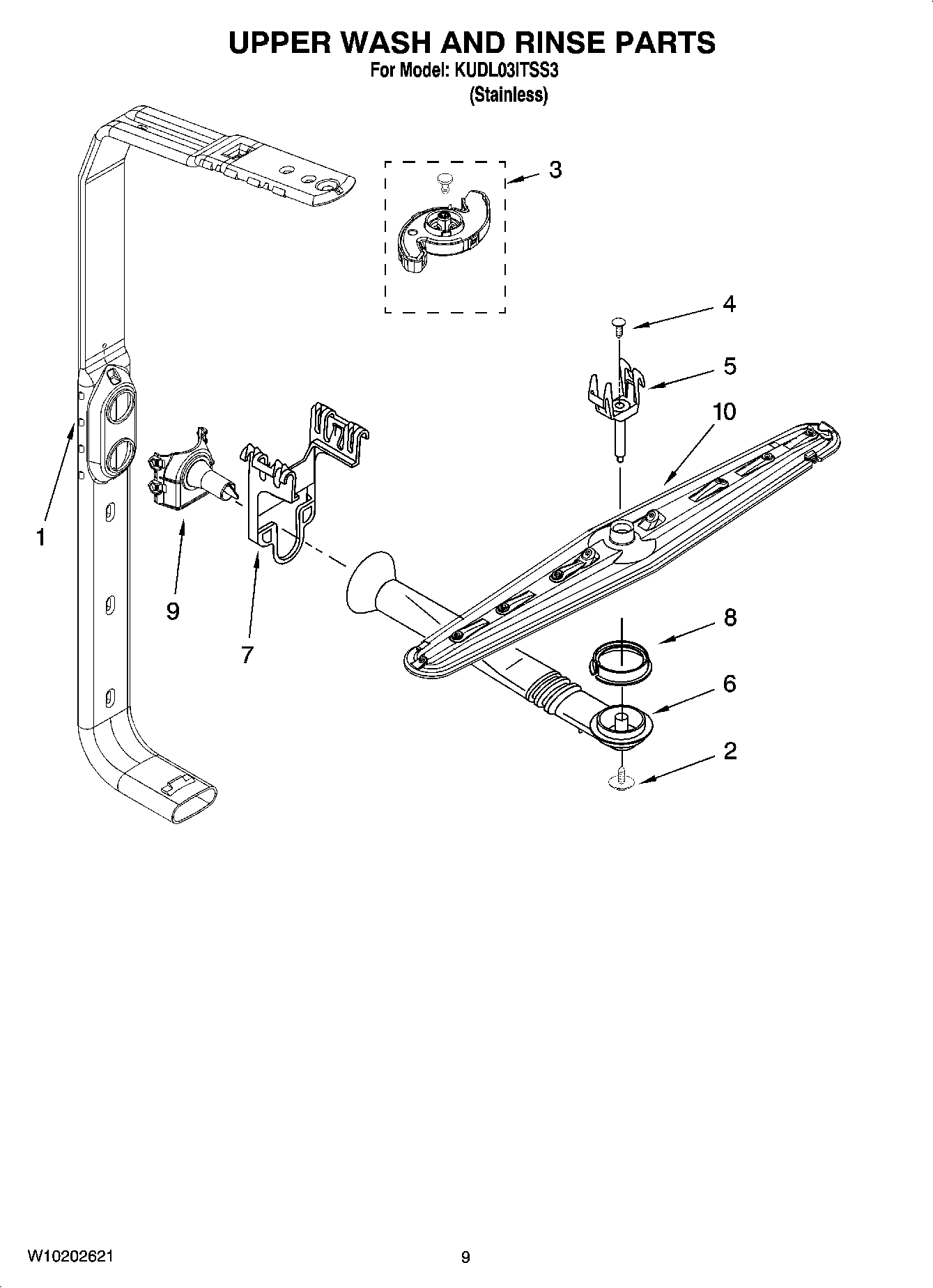 07 - UPPER WASH AND RINSE PARTS