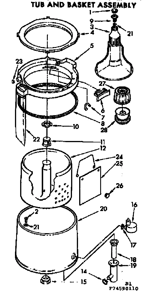 TUB & BASKET ASSEMBLY