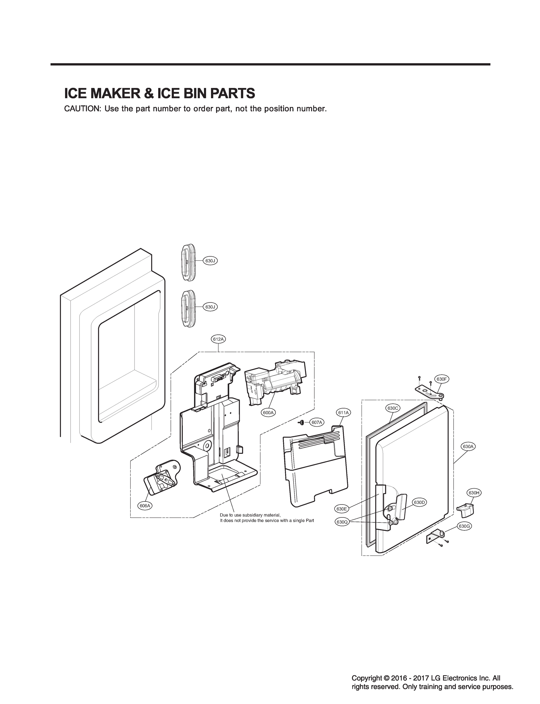 ICEMAKER & ICE BIN PARTS