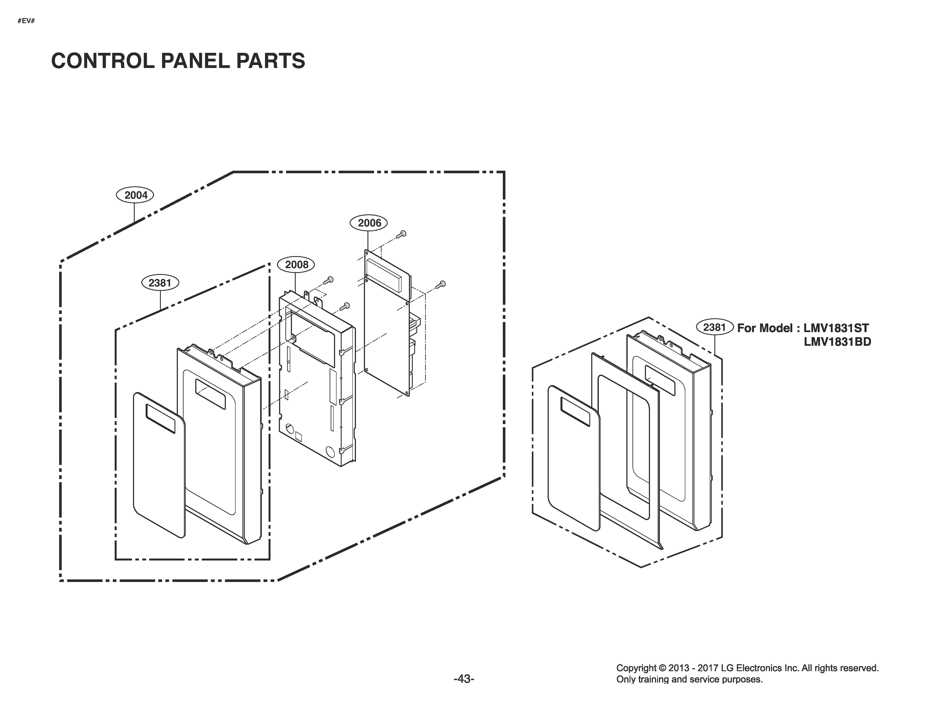 CONTROL PANEL PARTS