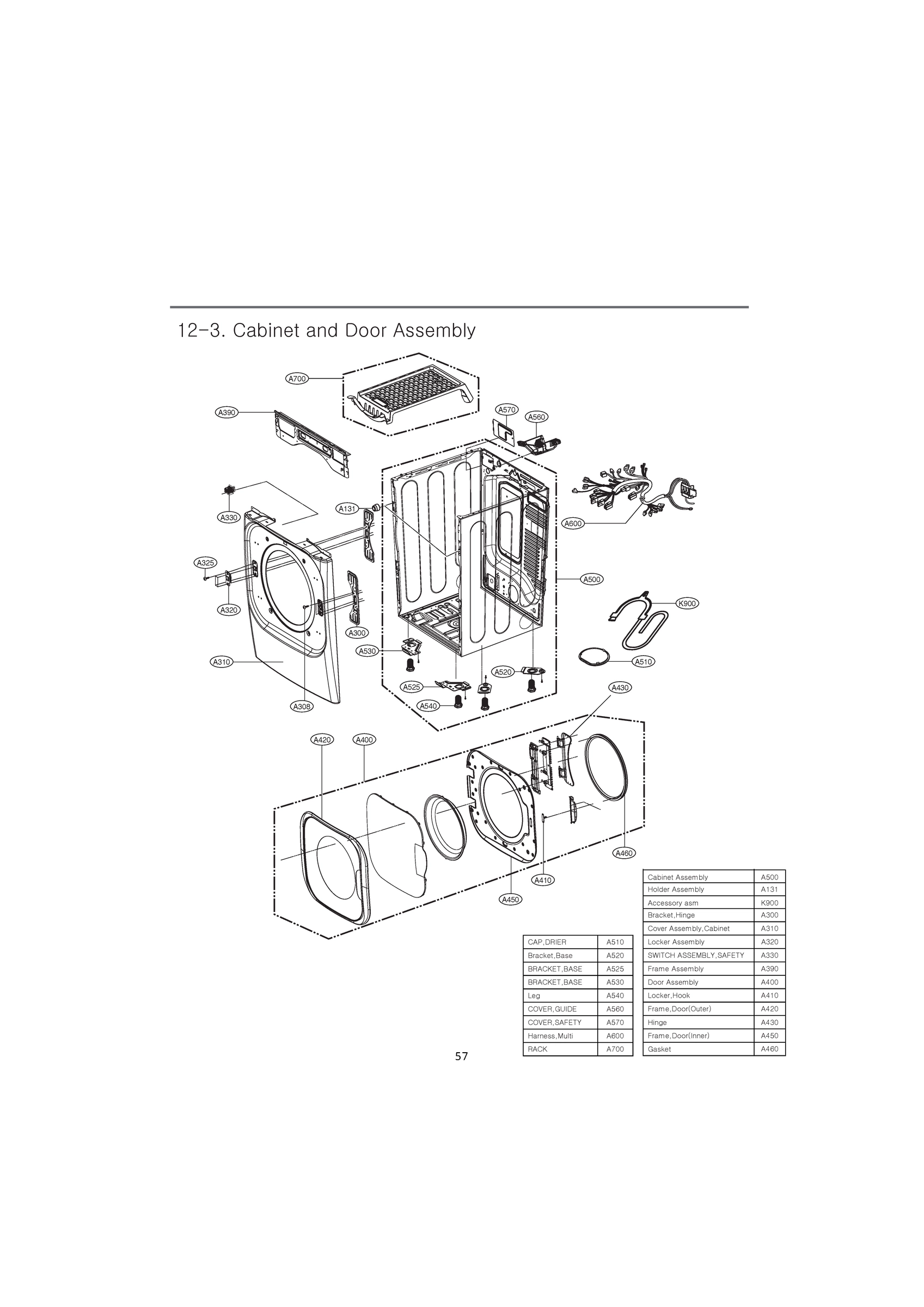 CABINET AND DOOR ASSEMBLY CABINET ASSEMBLY