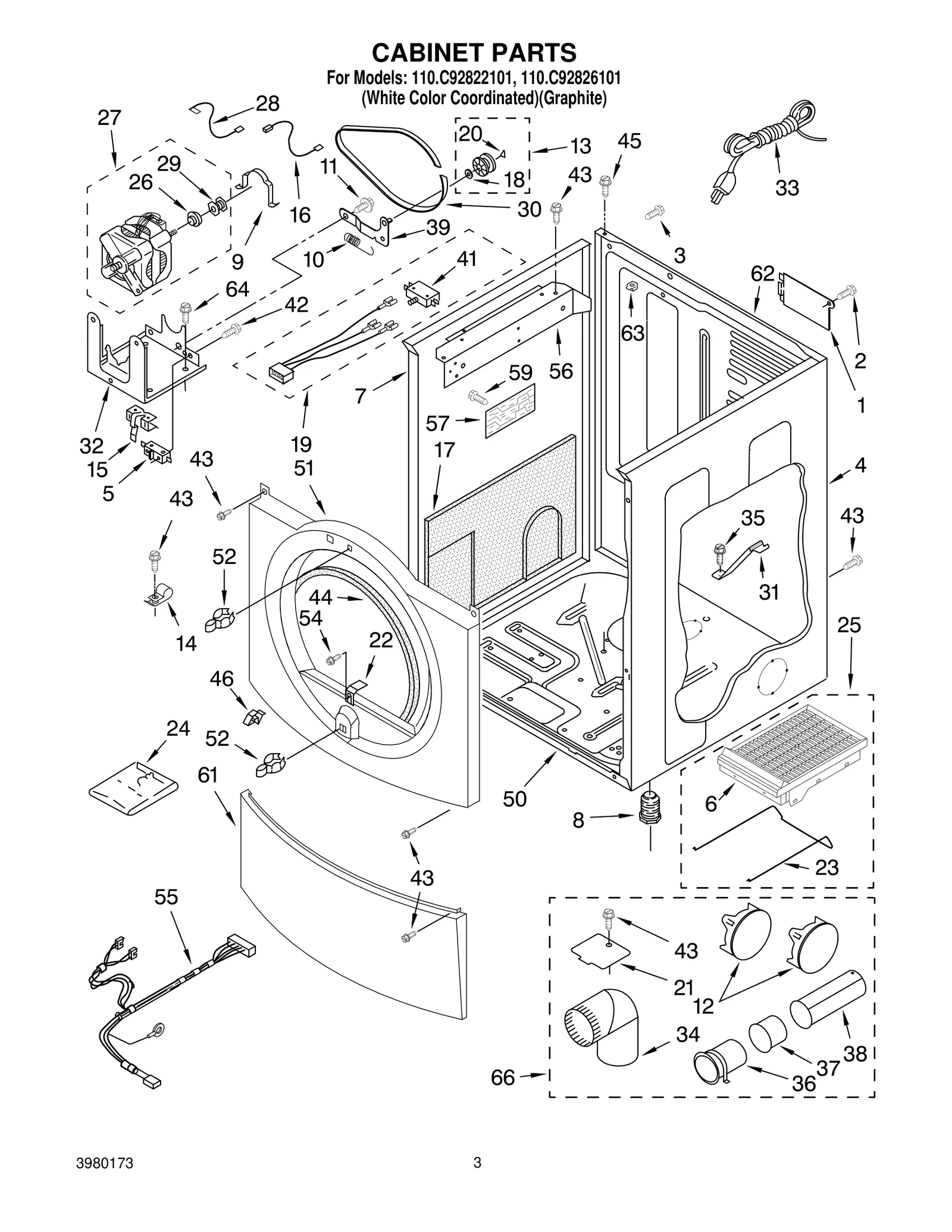 CABINET PARTS