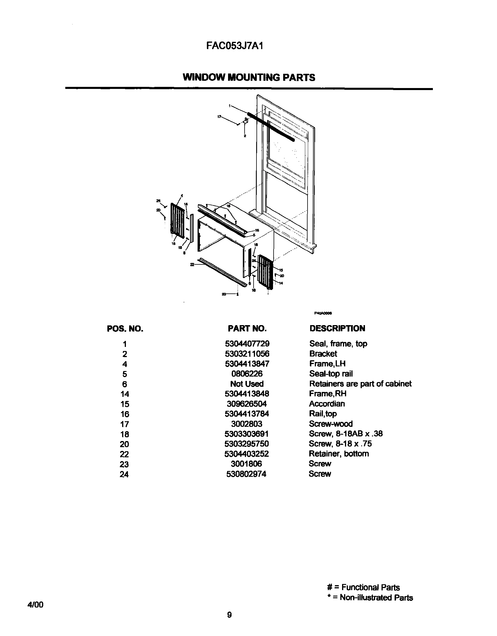 09 - WINDOWING MOUNTING PARTS