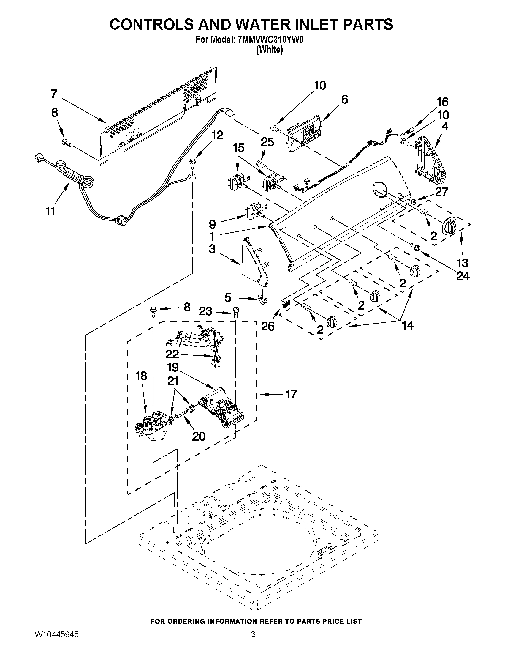 02 - CONTROLS AND WATER INLET PARTS