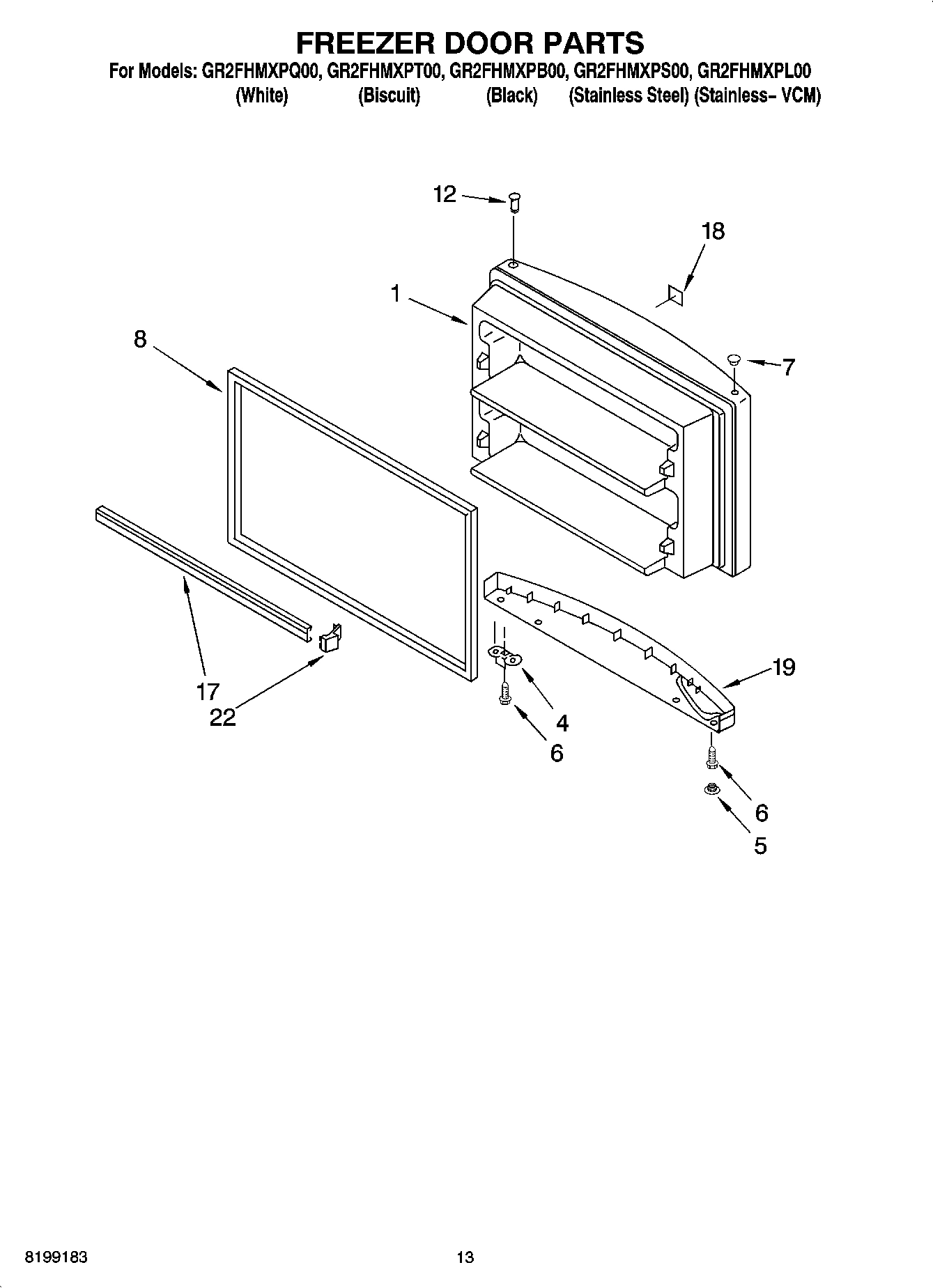 07 - FREEZER DOOR PARTS, OPTIONAL PARTS