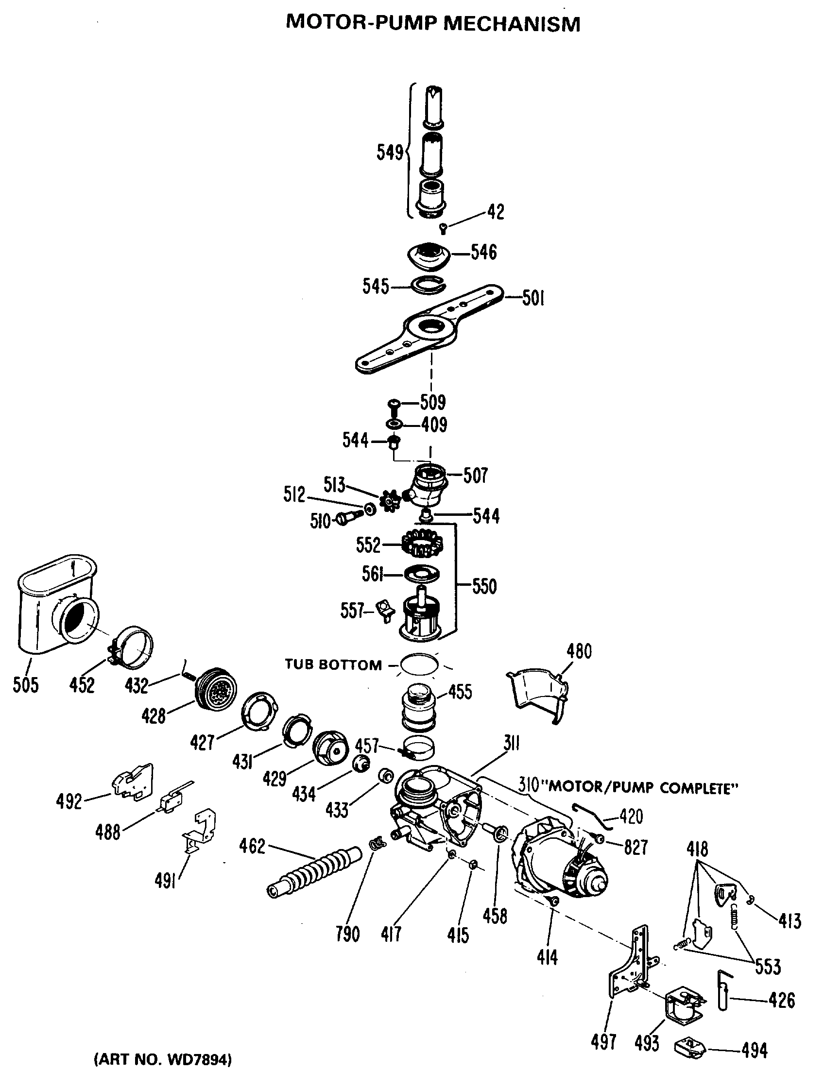 MOTOR-PUMP MECHANISM