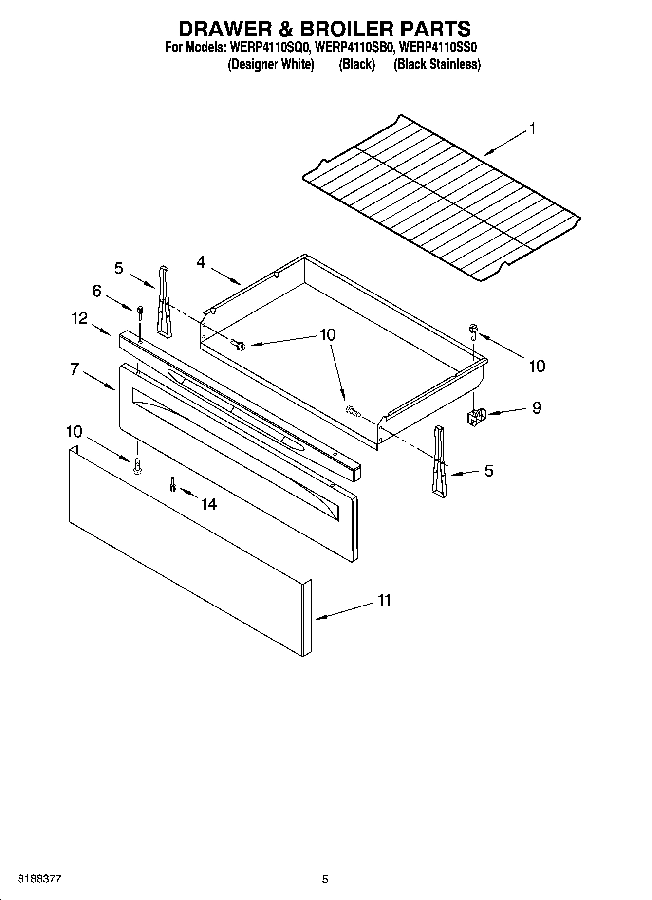 04 - DRAWER & BROILER PARTS