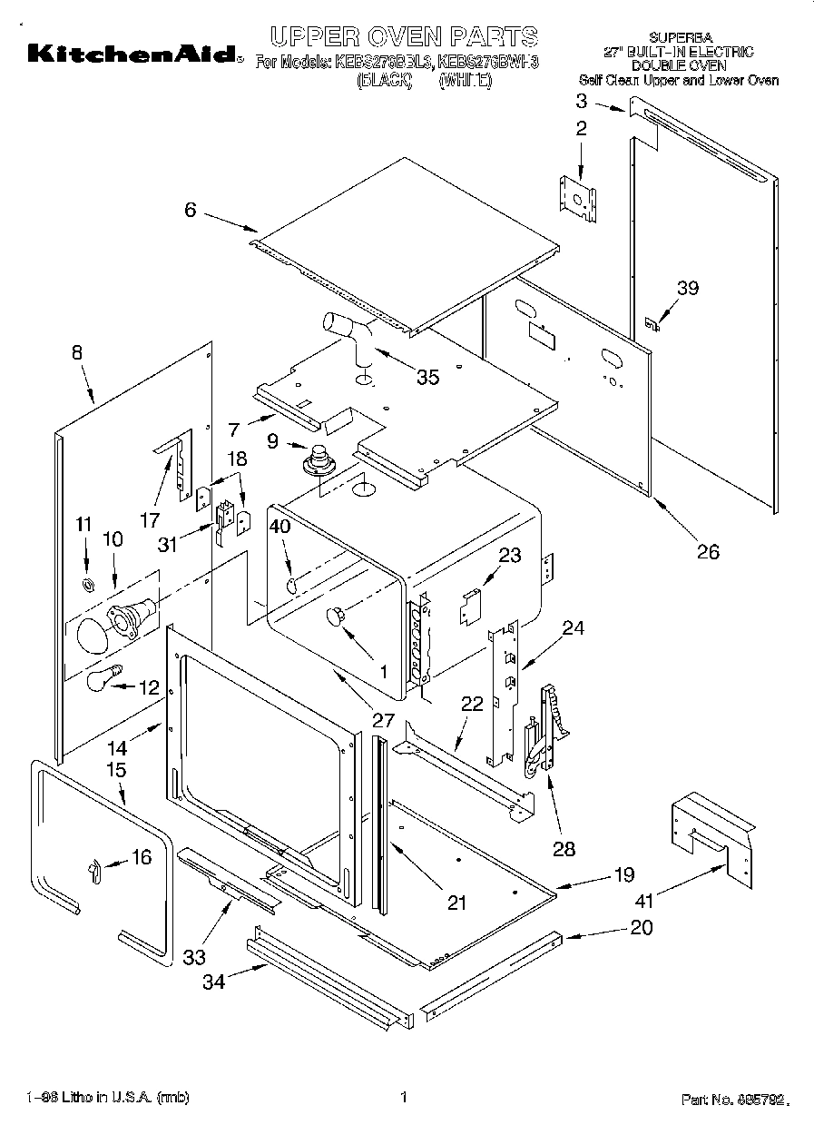 01 - UPPER OVEN, OPTIONAL