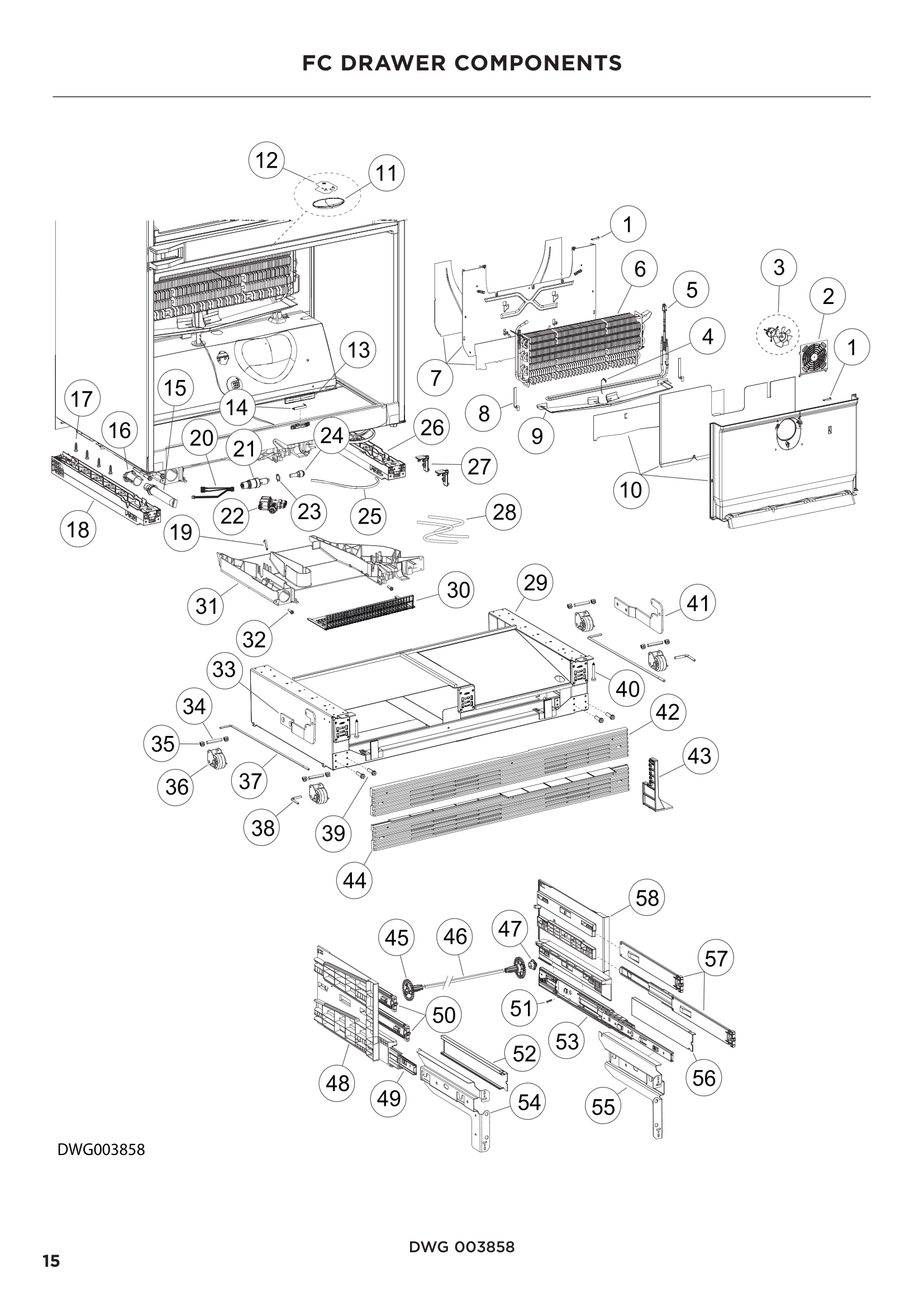 FC DRAWER COMPONENTS