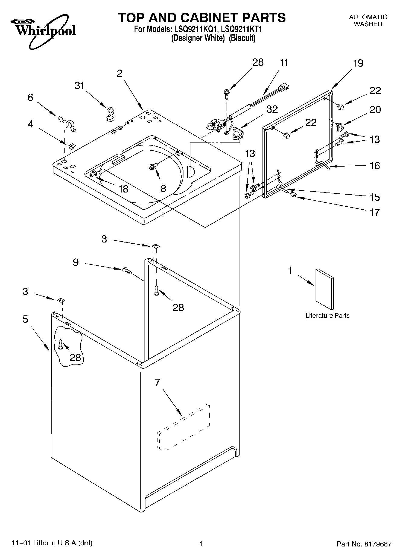01 - TOP AND CABINET, LITERATURE