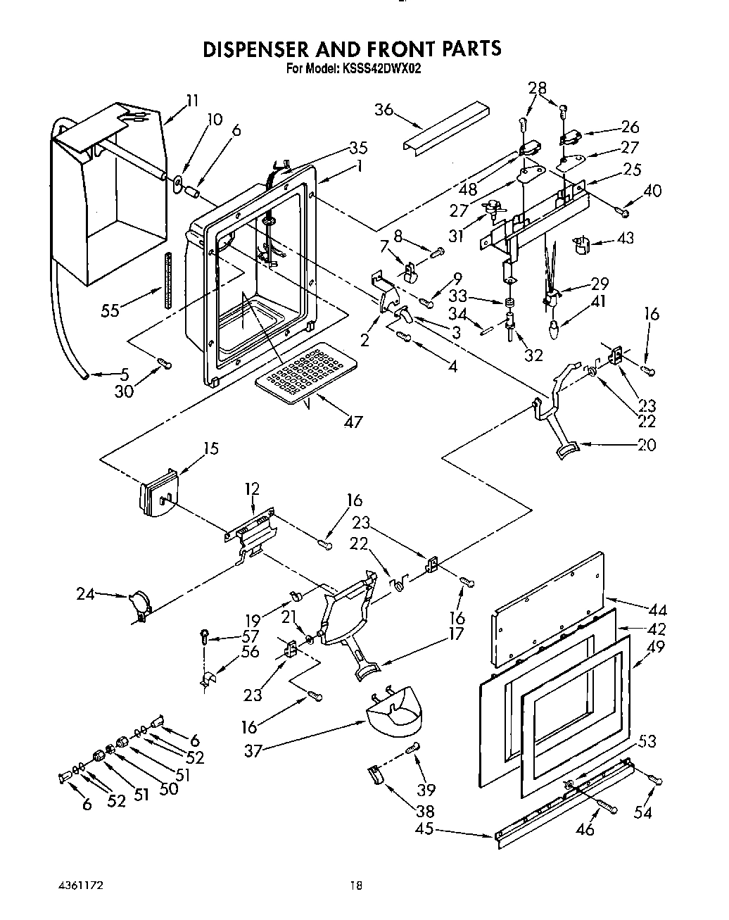 13 - DISPENSER AND FRONT
