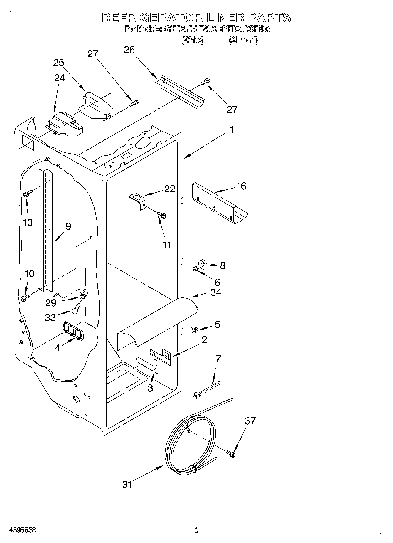 02 - REFRIGERATOR LINER