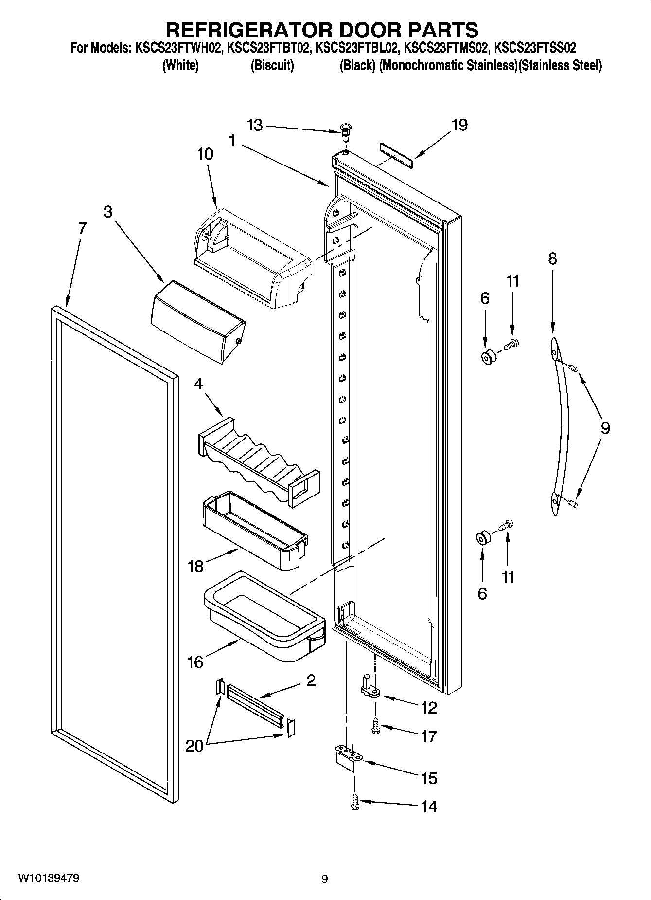 06 - REFRIGERATOR DOOR PARTS