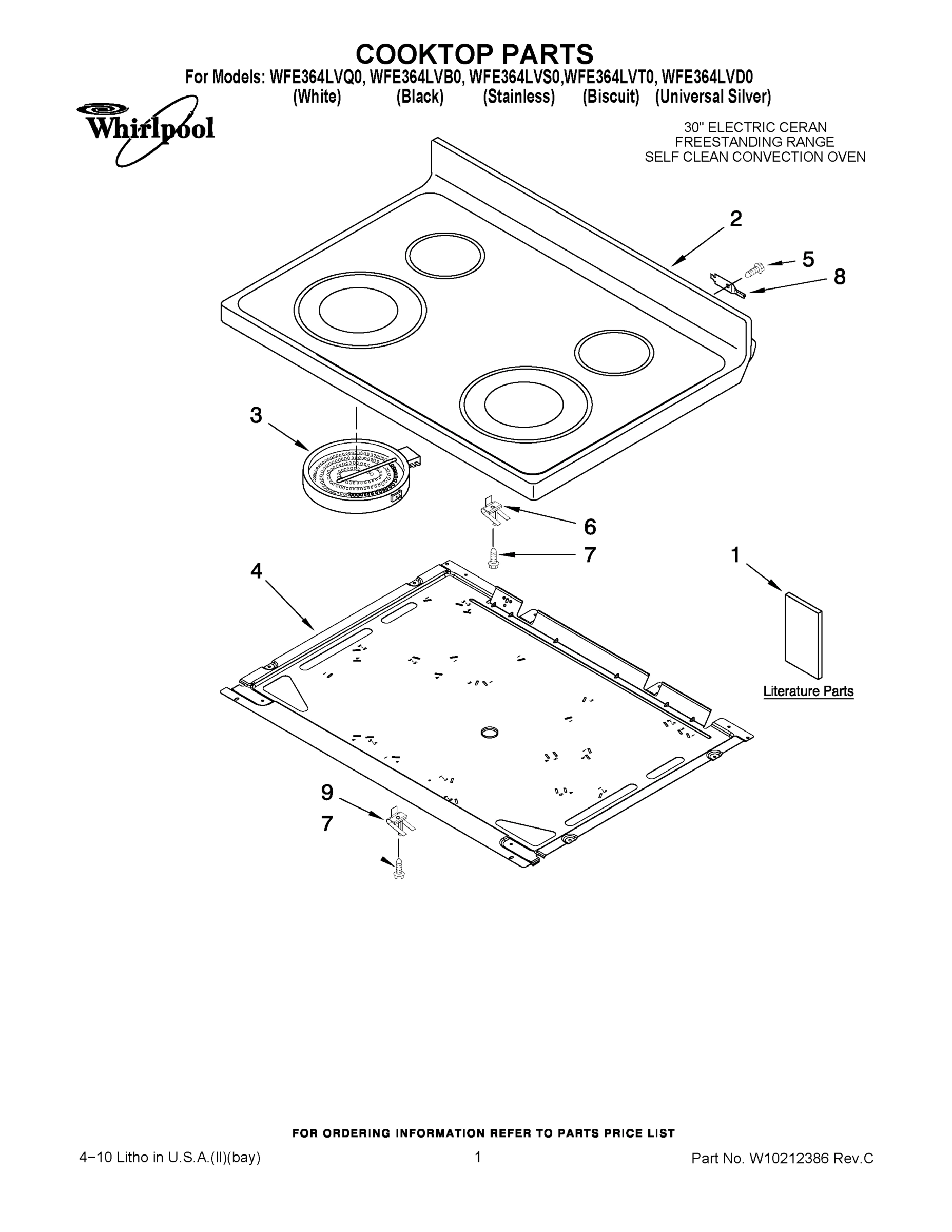 01 - COOKTOP PARTS