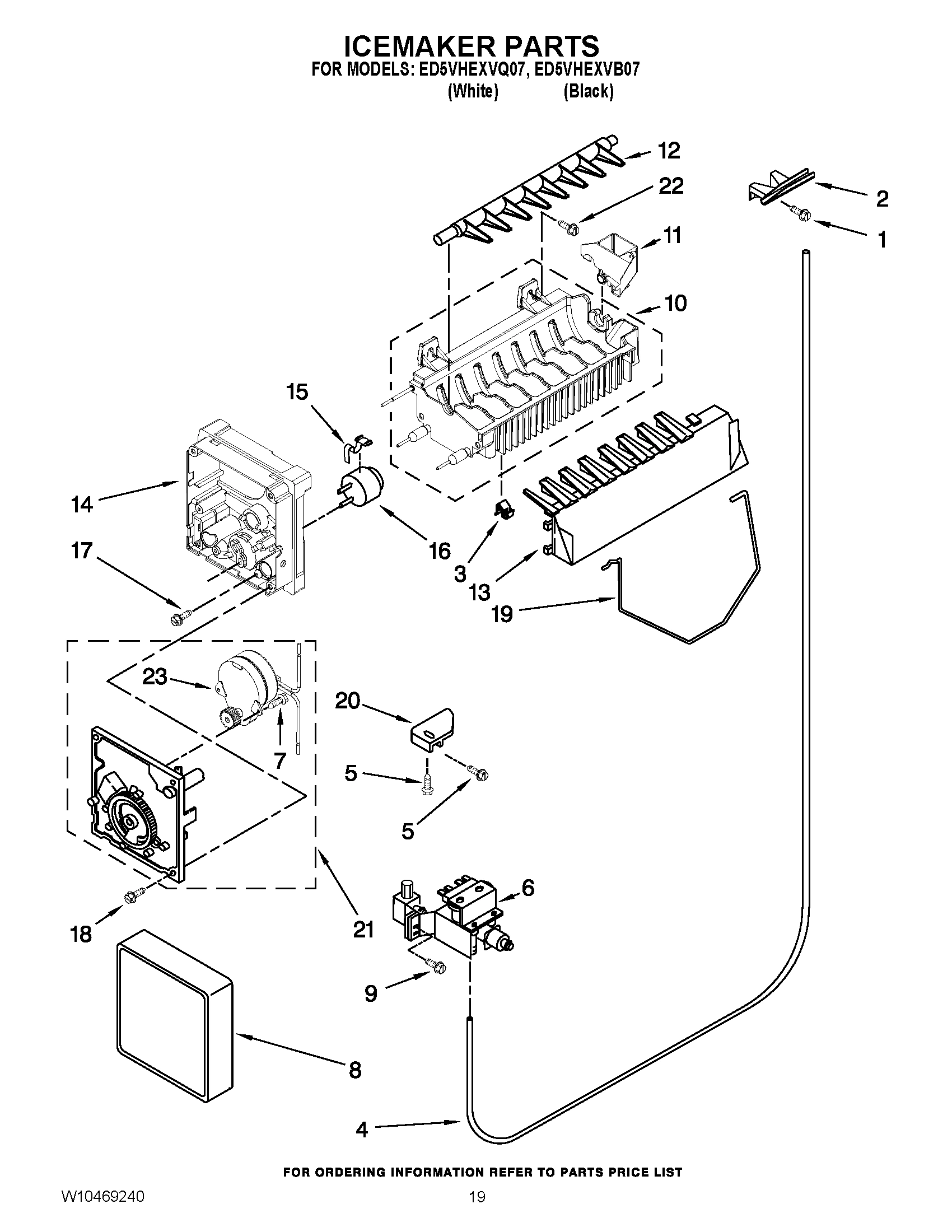 12 - ICEMAKER PARTS