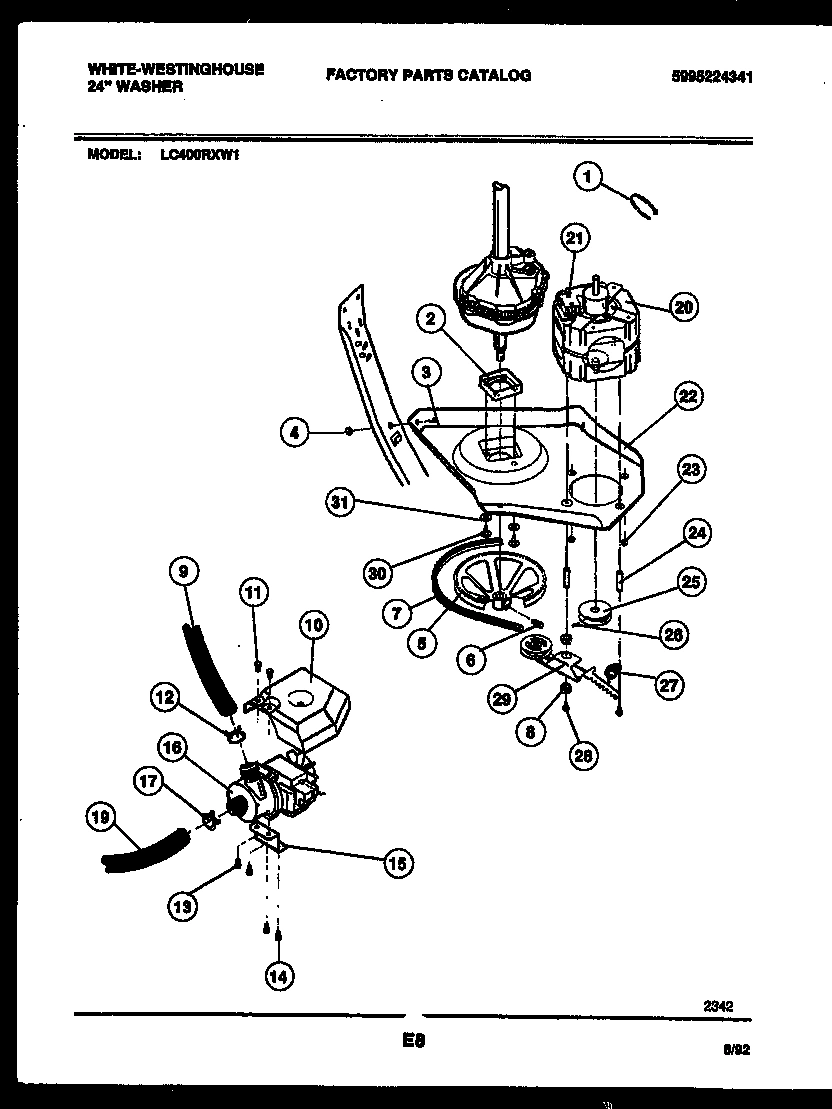05 - WASHER DRIVE SYSTEM AND PUMP