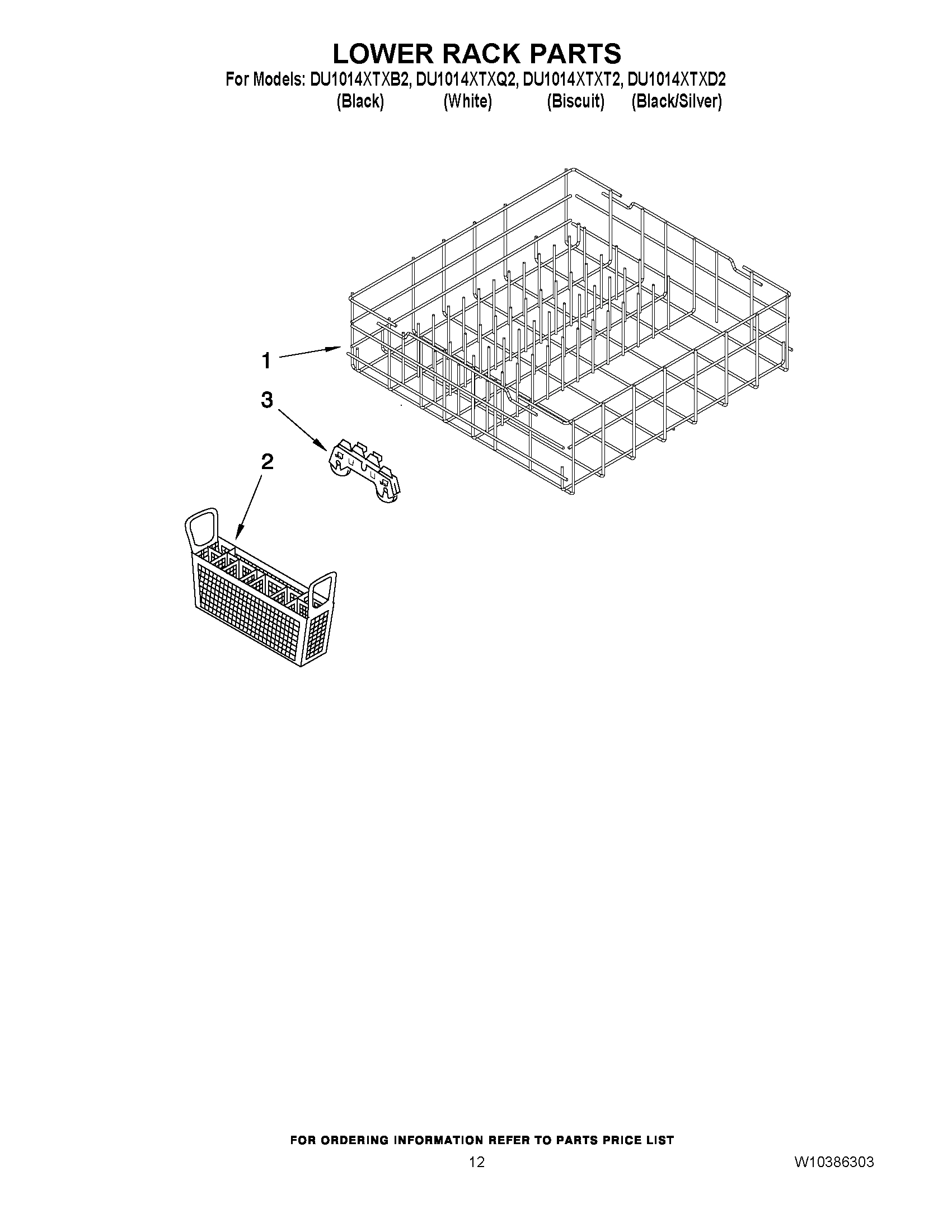 10 - LOWER RACK PARTS