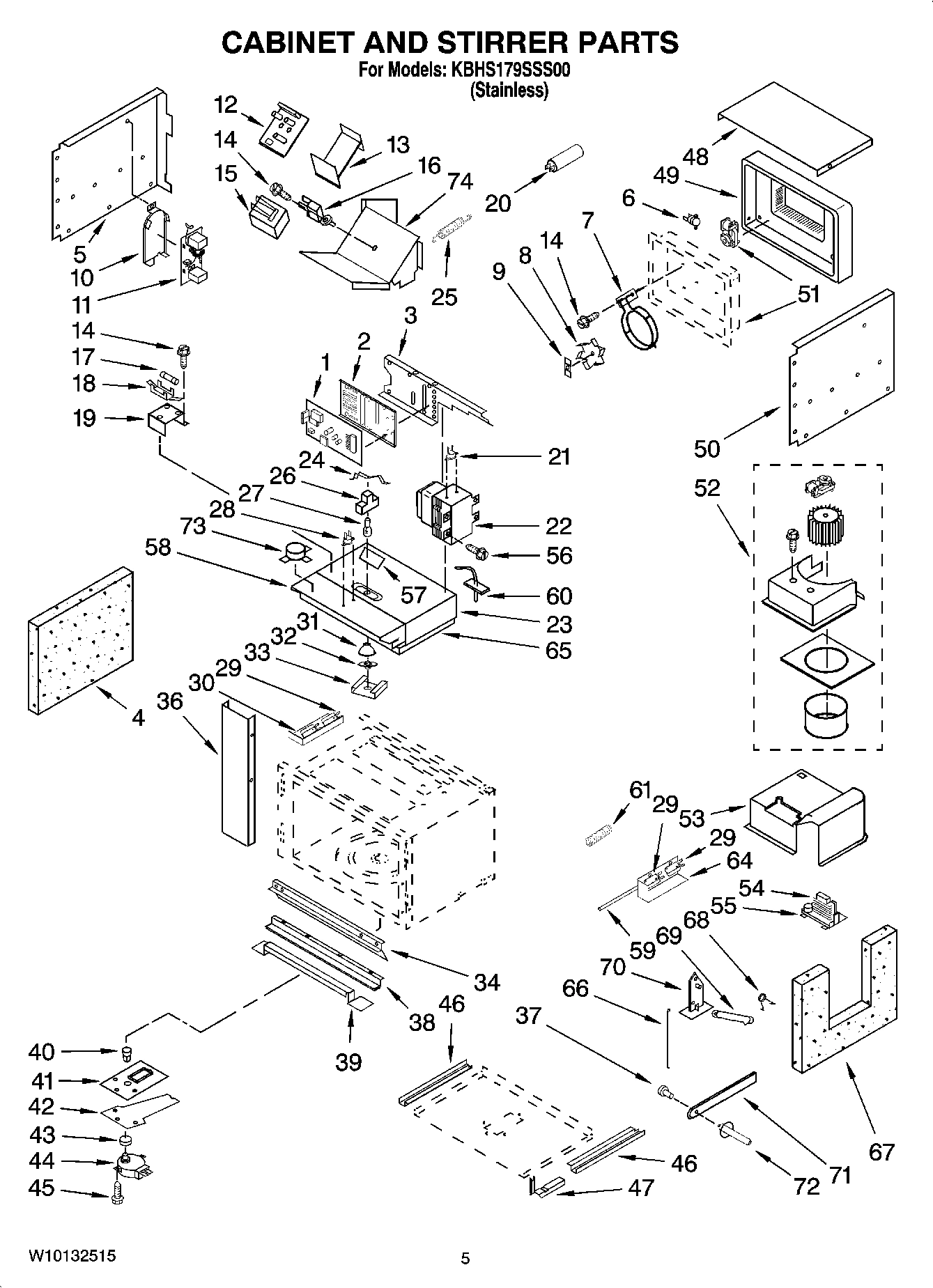 04 - CABINET AND STIRRER PARTS