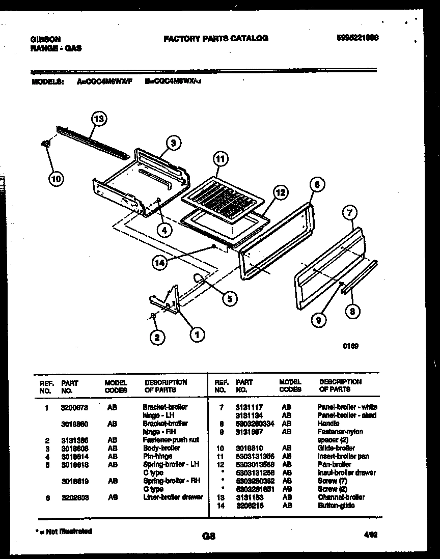 04 - BROILER DRAWER PARTS